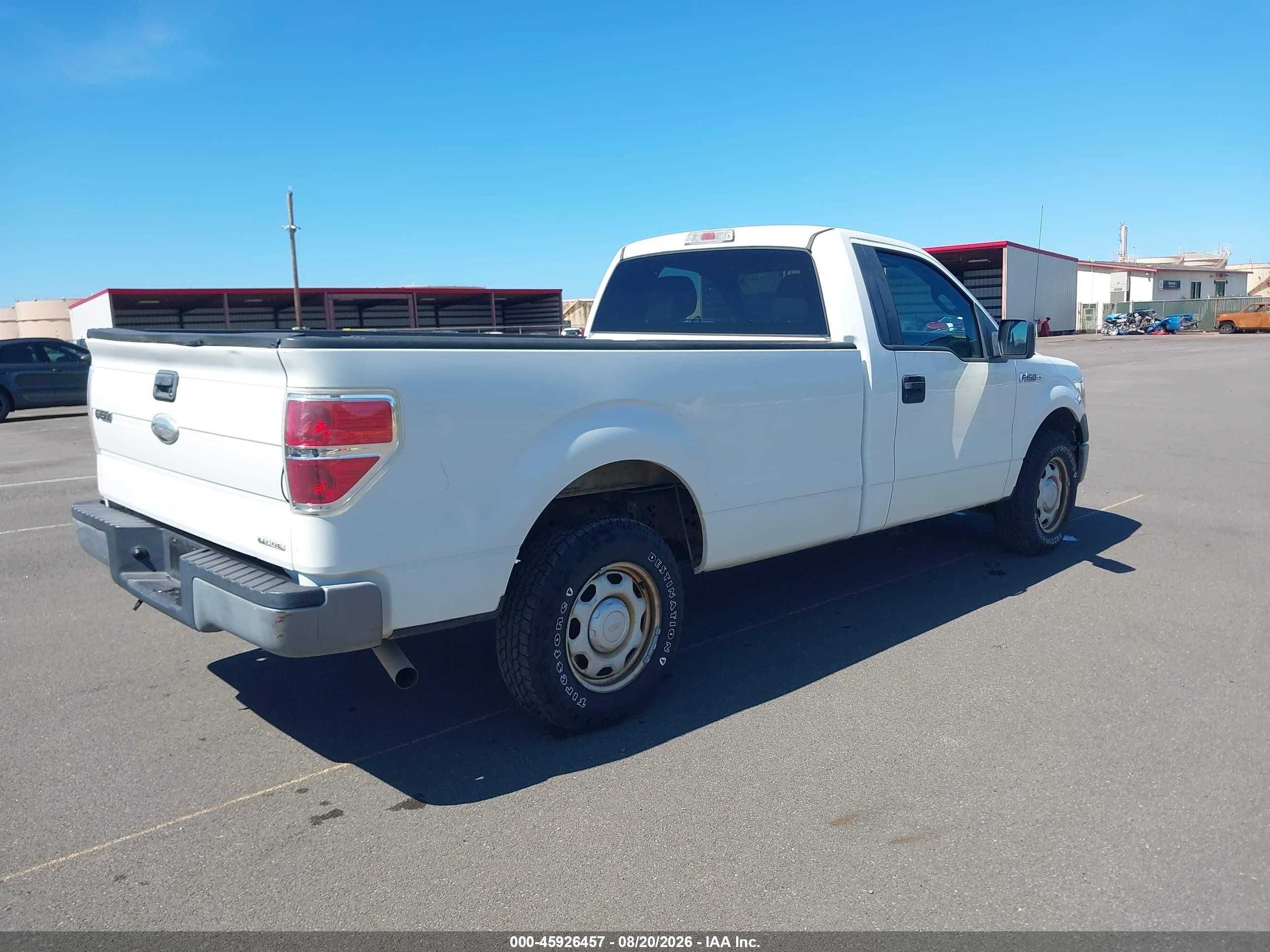 2011 Ford F-150 Xl White vin: 1FTMF1CM8BKD32134