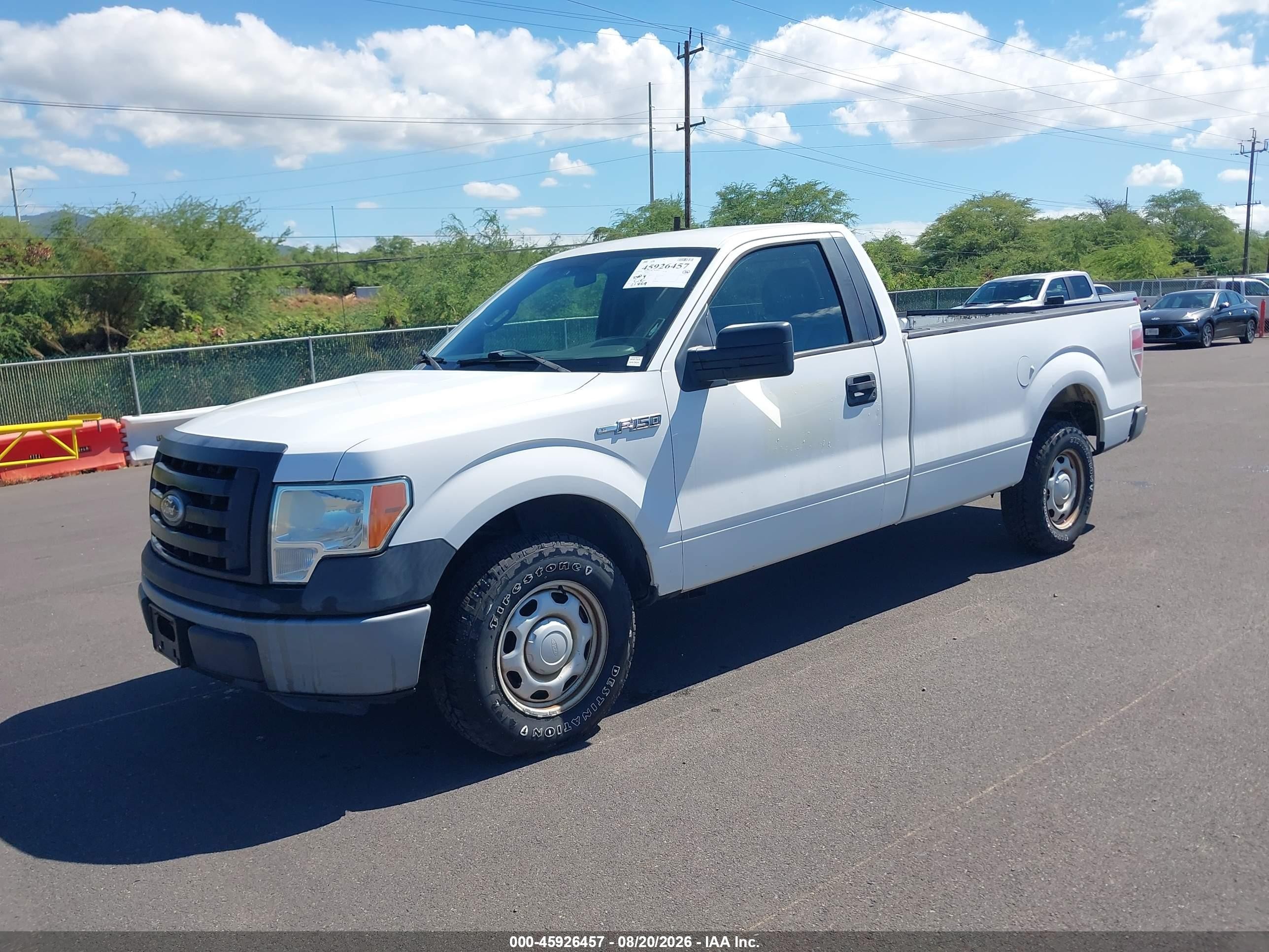 2011 Ford F-150 Xl White vin: 1FTMF1CM8BKD32134