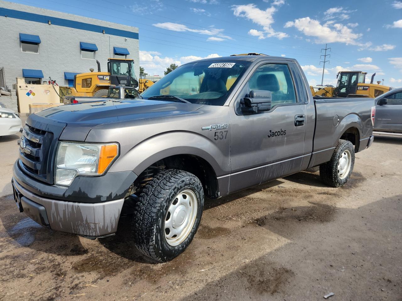 2012 Ford F150 Charcoal vin: 1FTMF1CM8CFB58978 Damage: Left Front Door, Dent(S) W/ Paint Dmg, 1/8 To 1/2 Inch