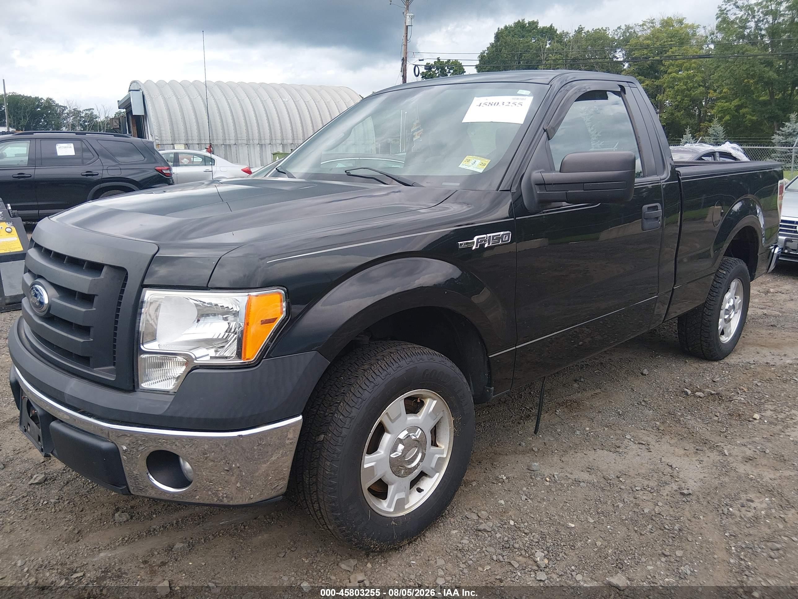 2012 Ford F-150 Xl Black vin: 1FTMF1CM8CFB81127