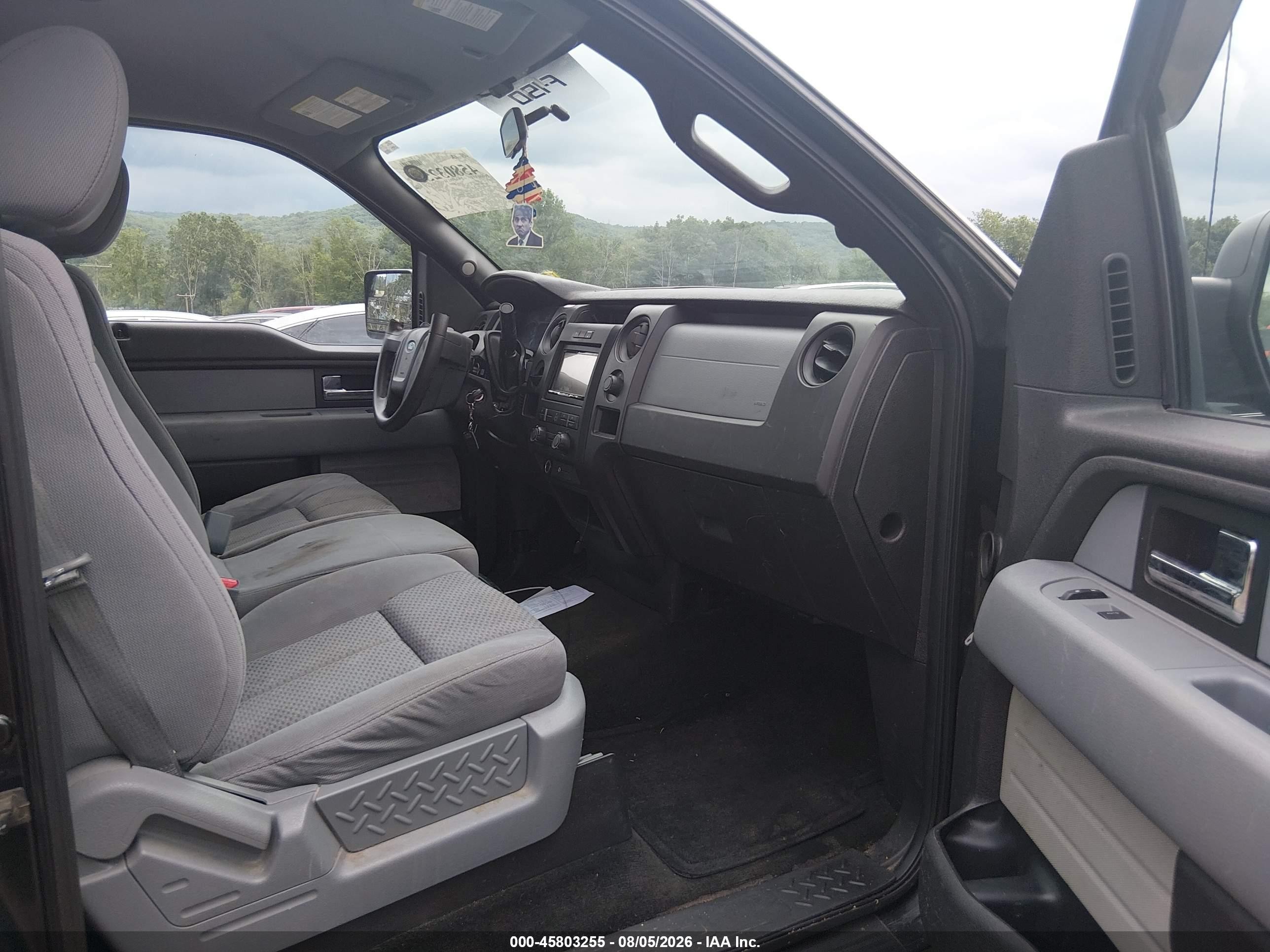 2012 Ford F-150 Xl Black vin: 1FTMF1CM8CFB81127