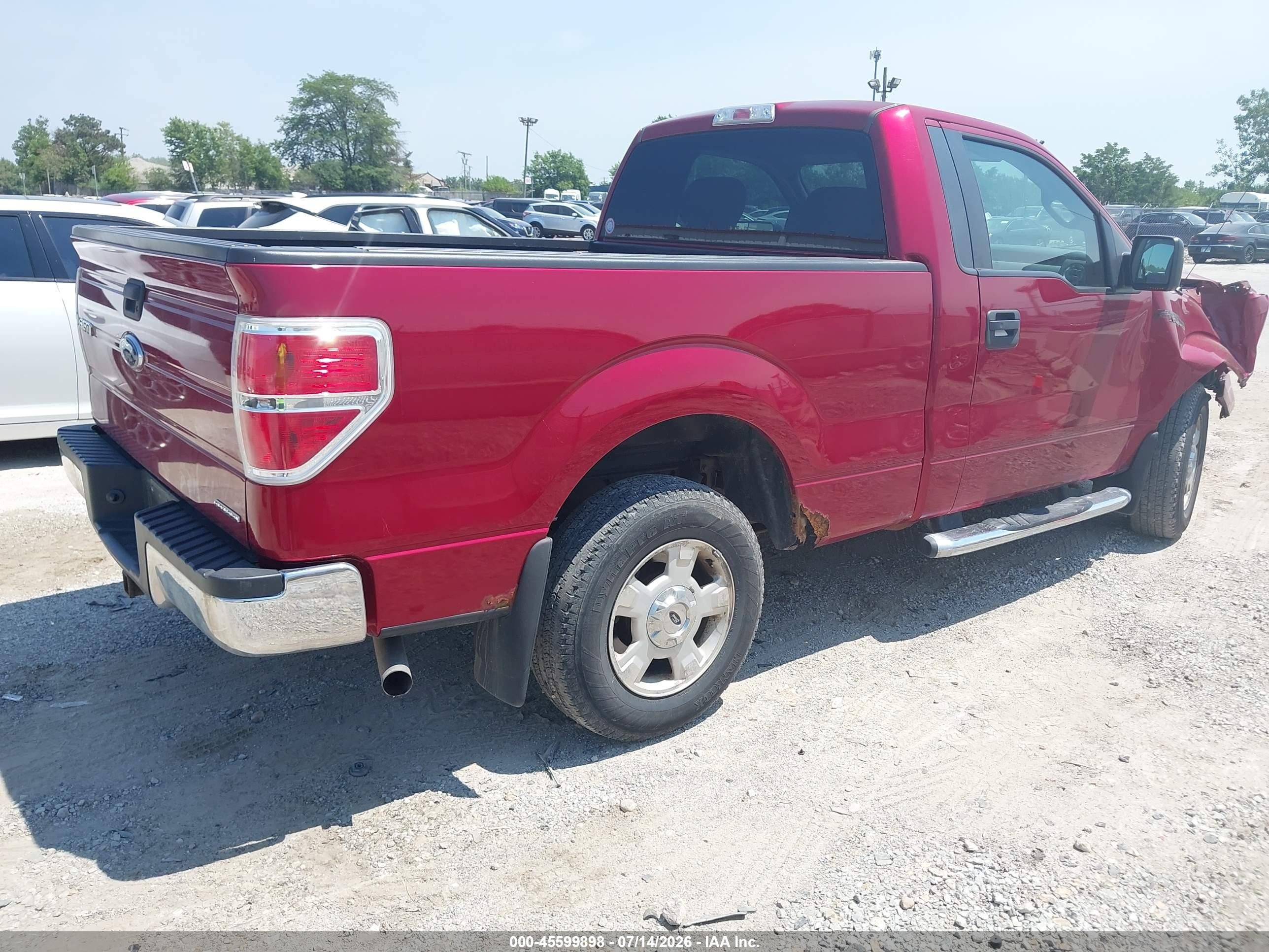 2013 Ford F-150 Xlt Maroon vin: 1FTMF1CM8DFD54131