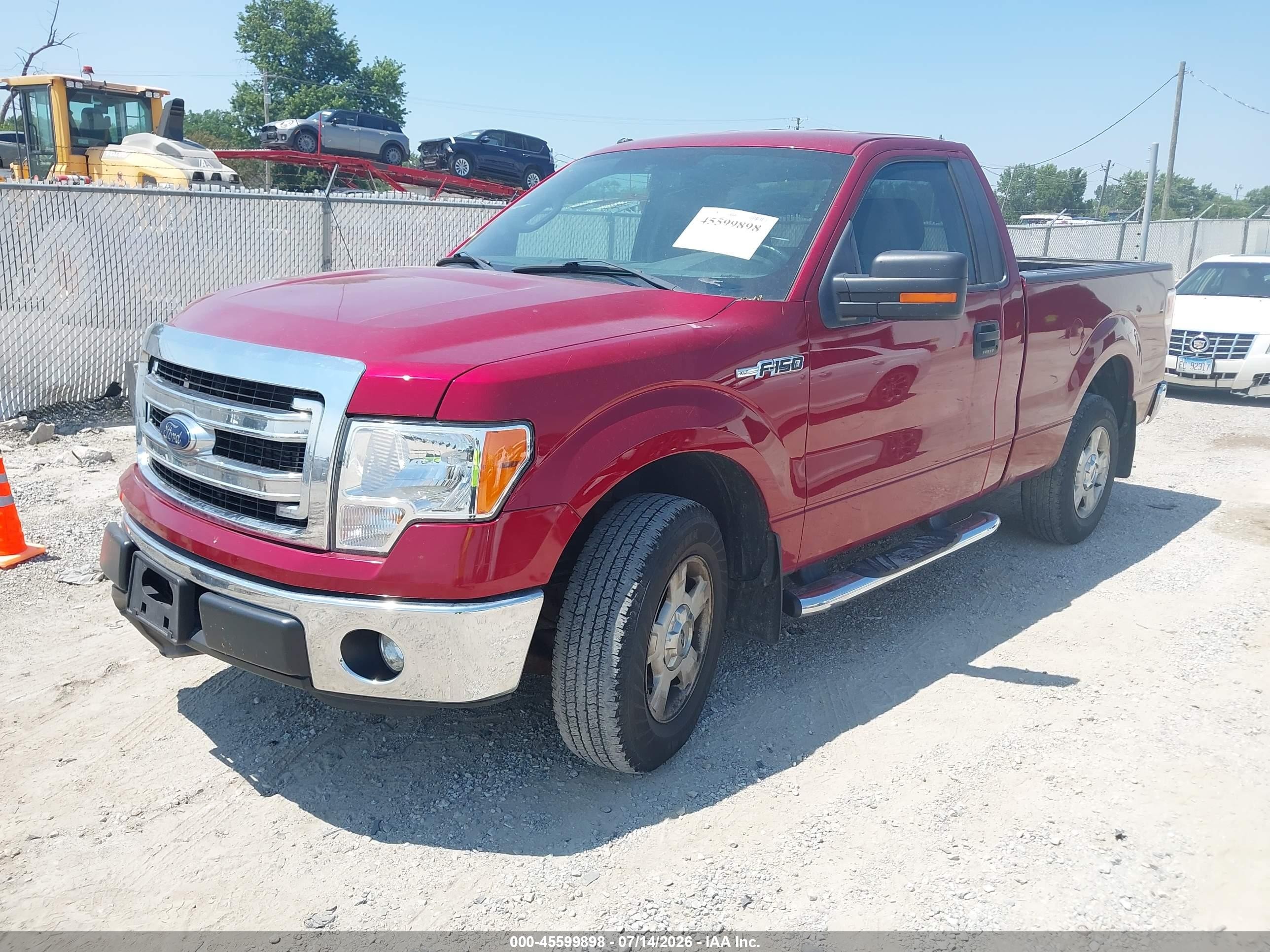 2013 Ford F-150 Xlt Maroon vin: 1FTMF1CM8DFD54131