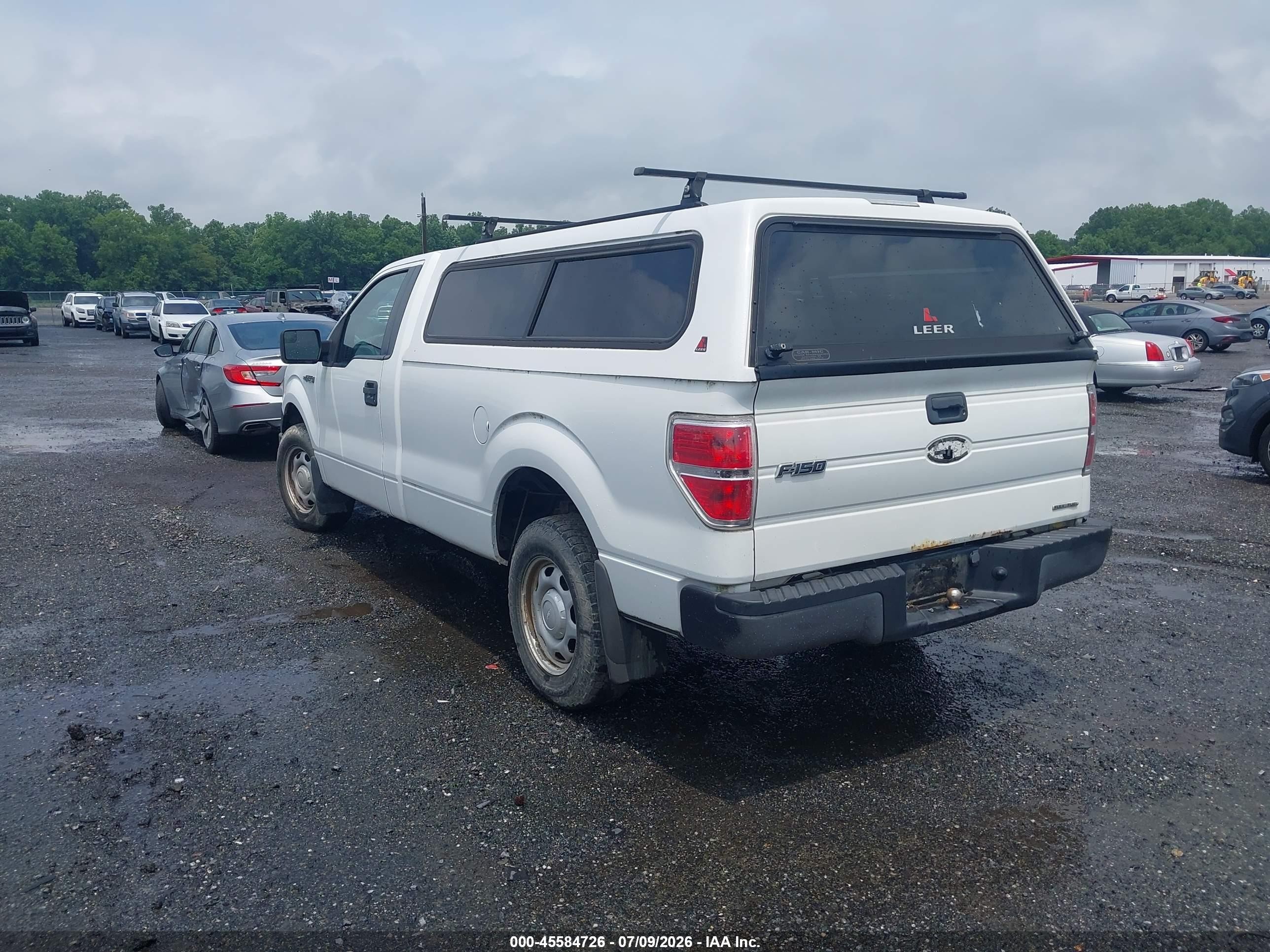 2014 Ford F-150 Xl White vin: 1FTMF1CM8EKF10130