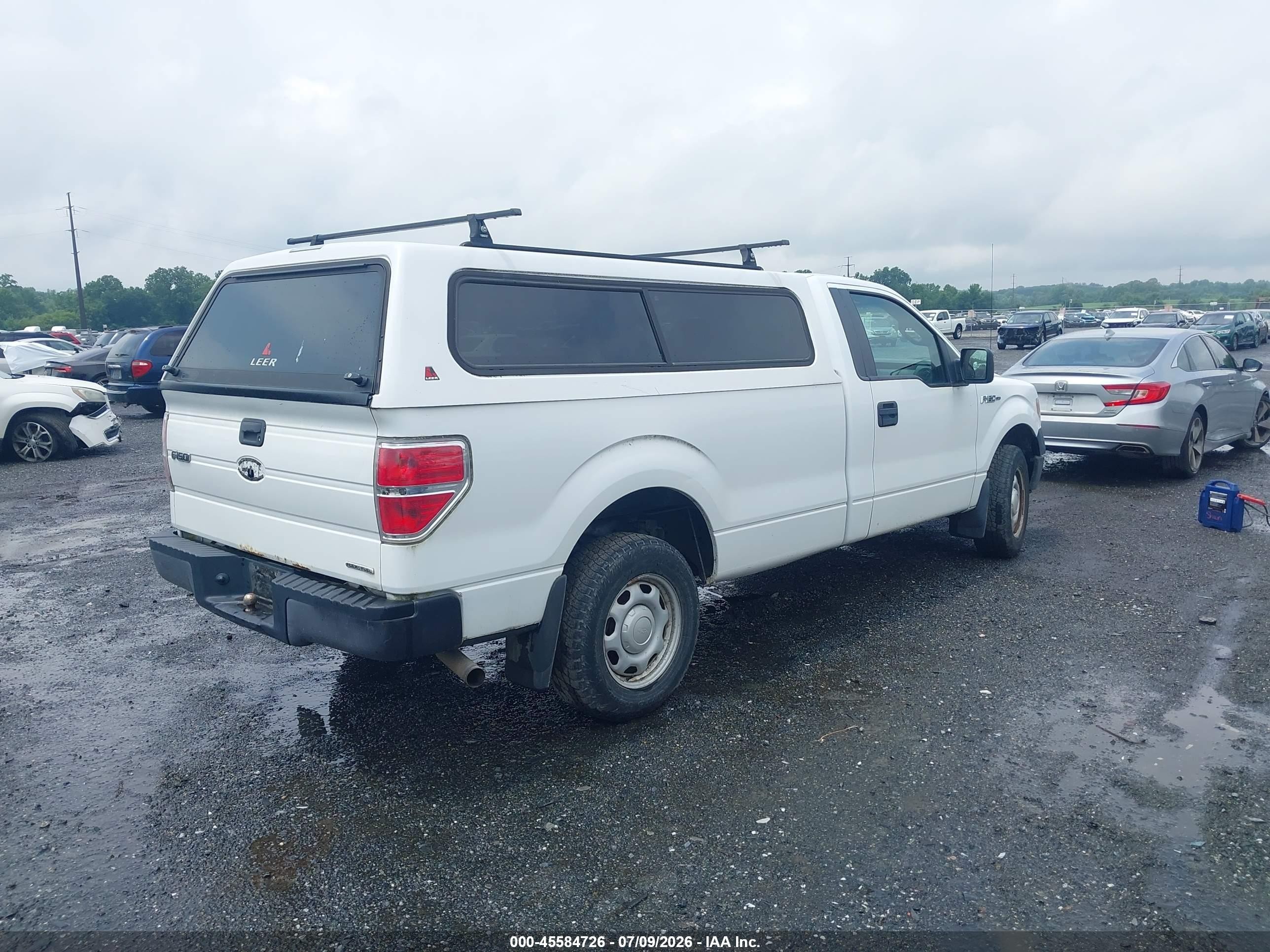 2014 Ford F-150 Xl White vin: 1FTMF1CM8EKF10130