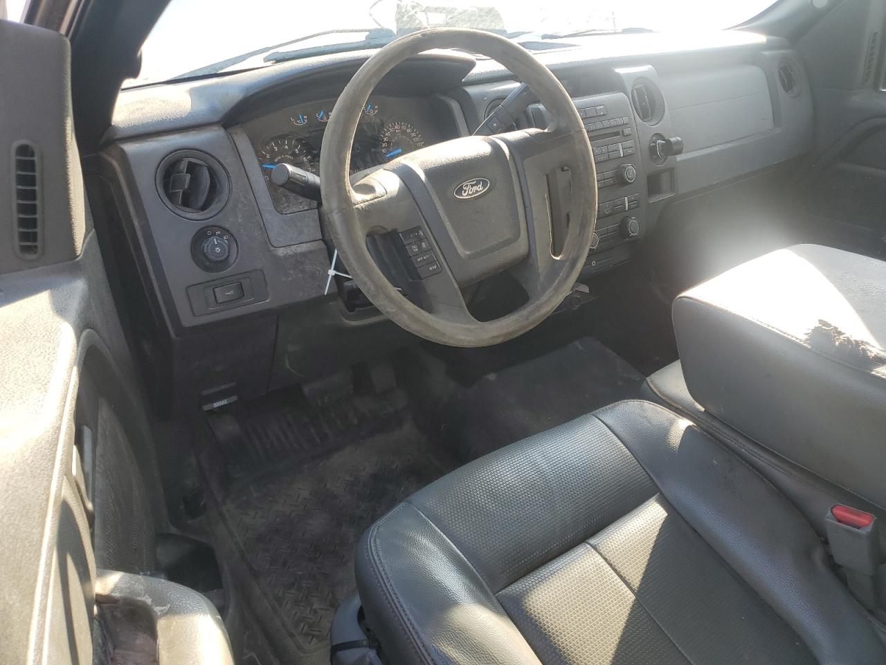 2013 Ford F150 White vin: 1FTMF1CM9DKE77427 Damage: Steering Wheel, Gouged, 1 To 2 Inches