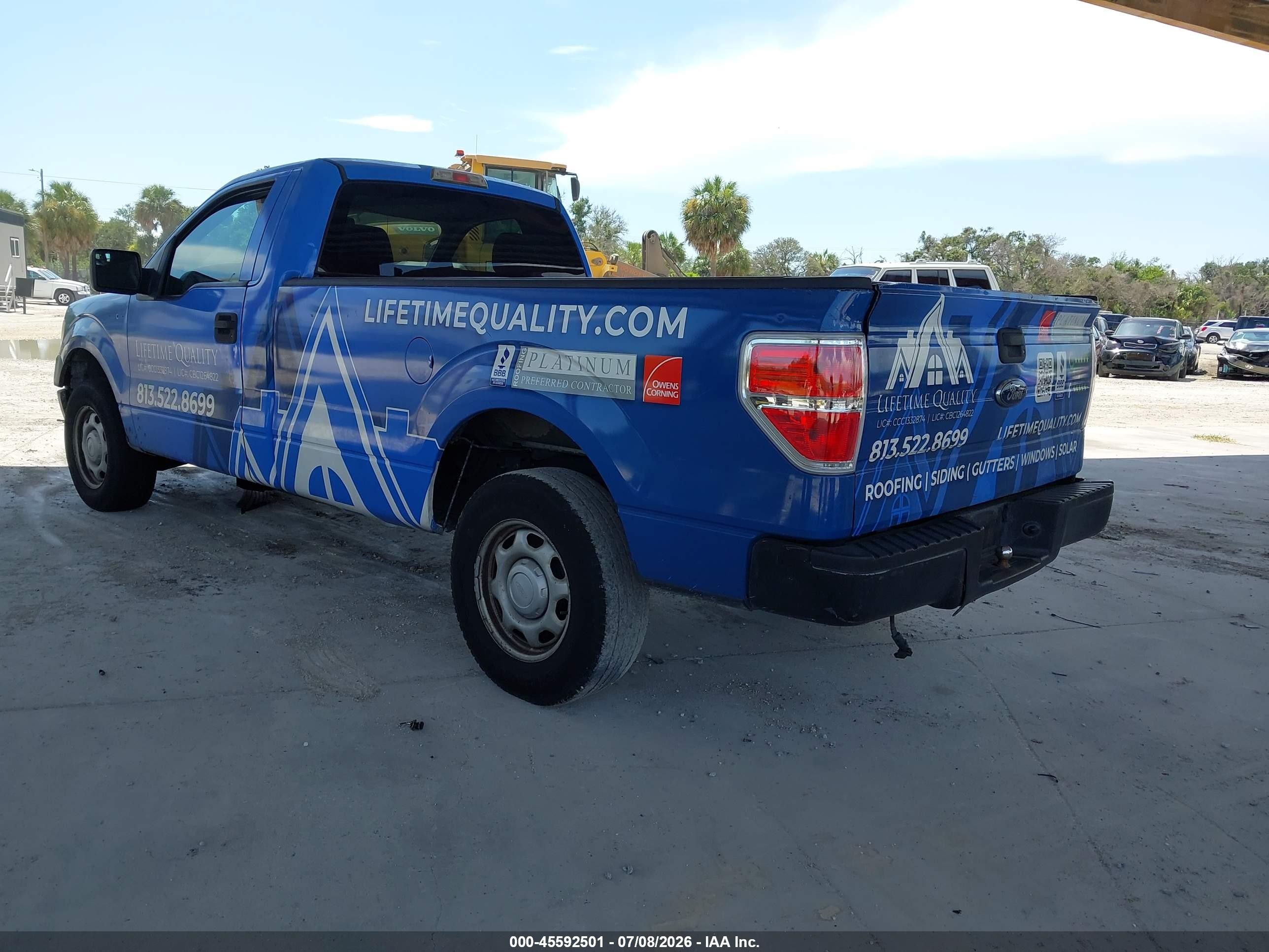 2013 Ford F-150 Xl Blue vin: 1FTMF1CM9DKF33916