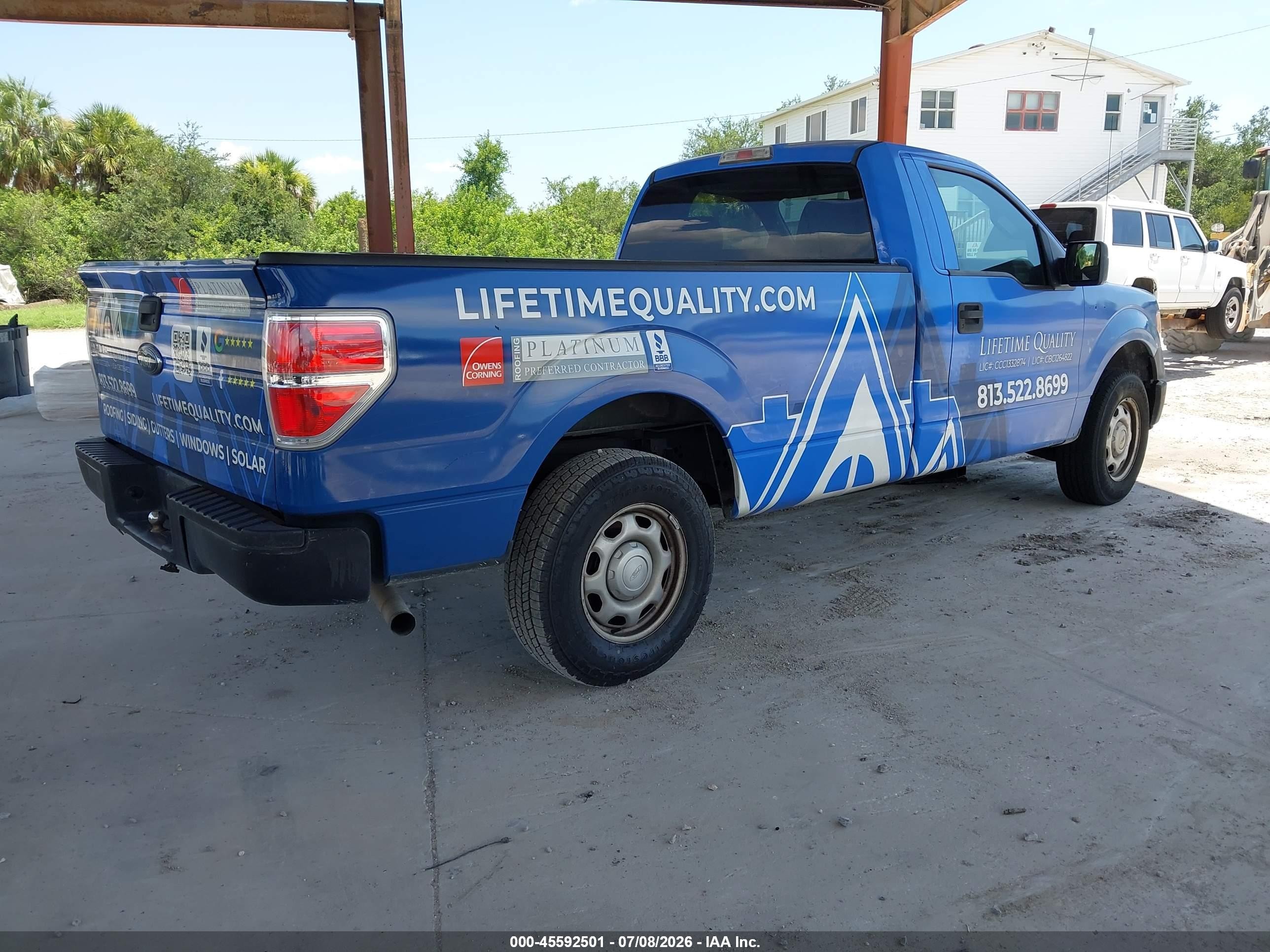 2013 Ford F-150 Xl Blue vin: 1FTMF1CM9DKF33916