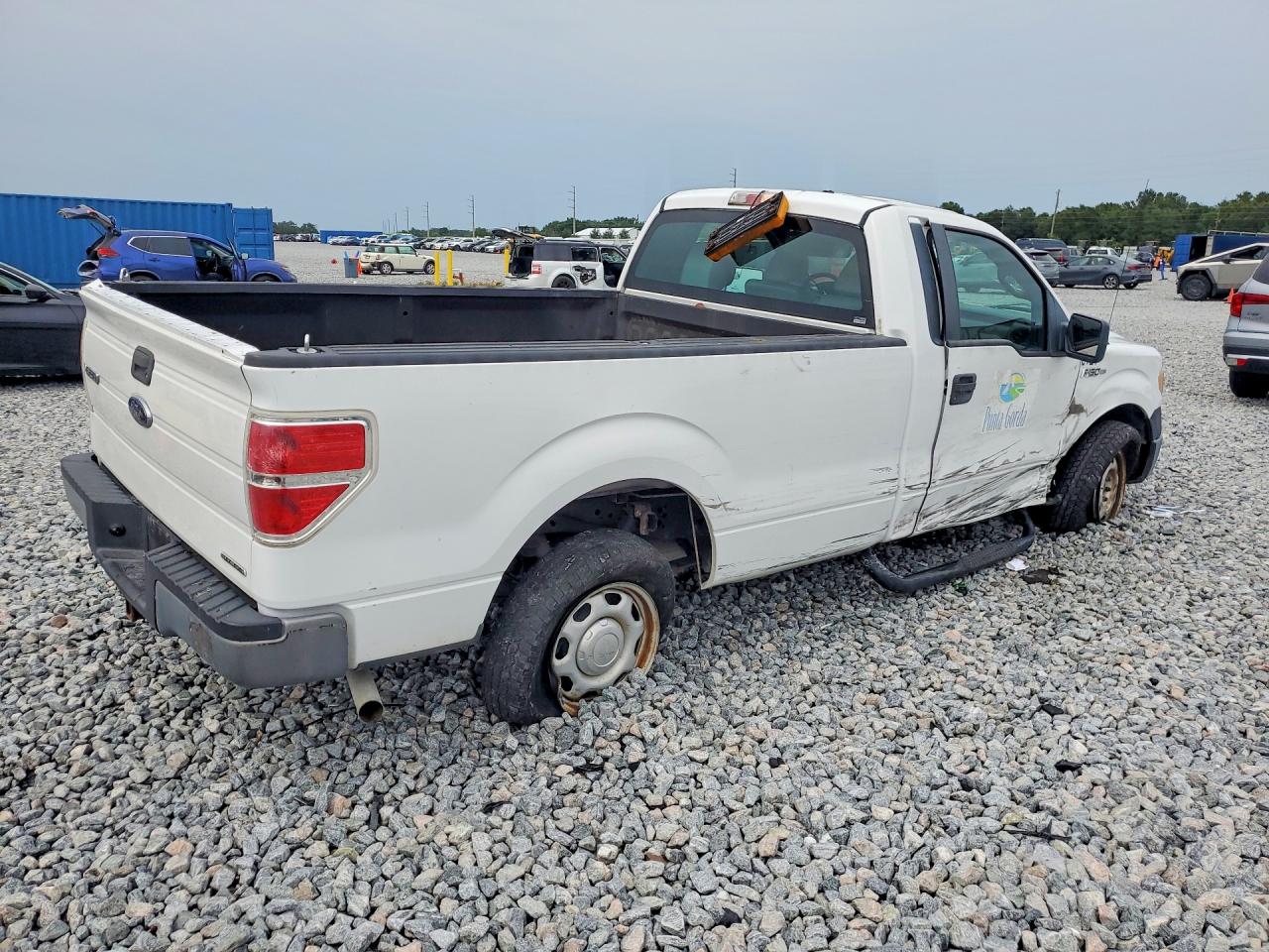 2014 Ford F150 White vin: 1FTMF1CM9EKD27416