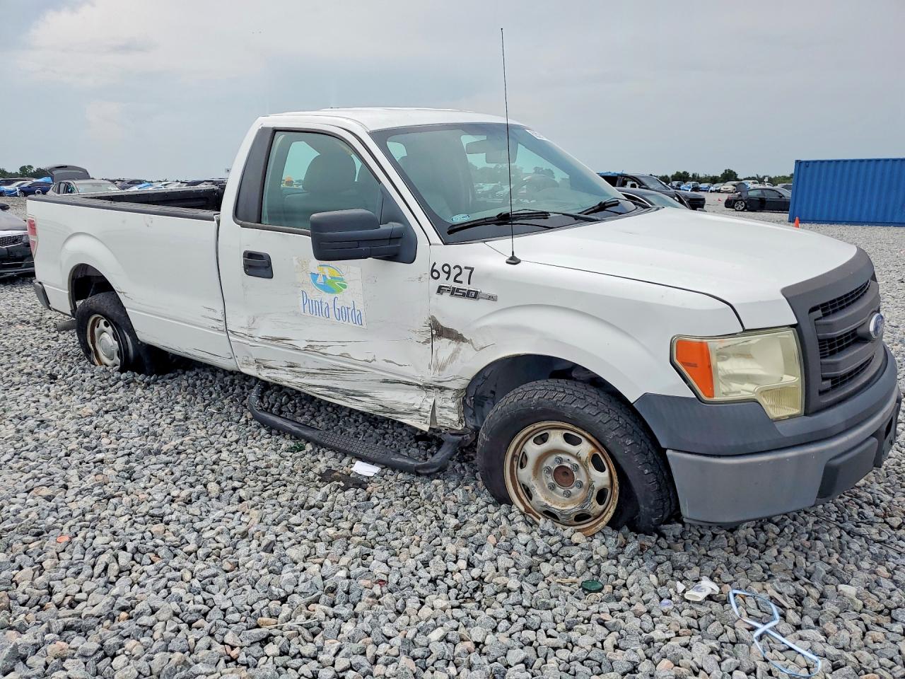 2014 Ford F150 White vin: 1FTMF1CM9EKD27416