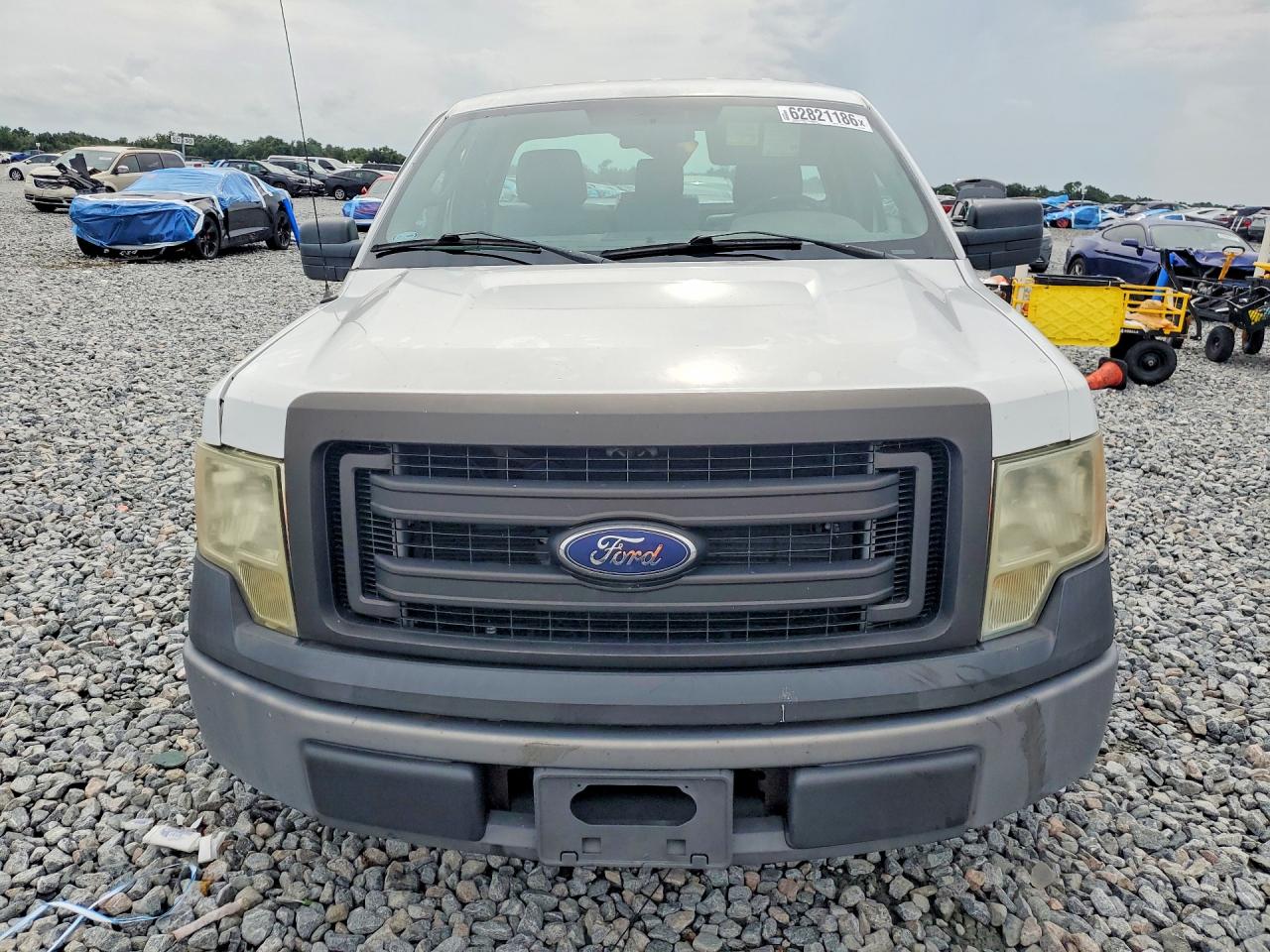 2014 Ford F150 White vin: 1FTMF1CM9EKD27416
