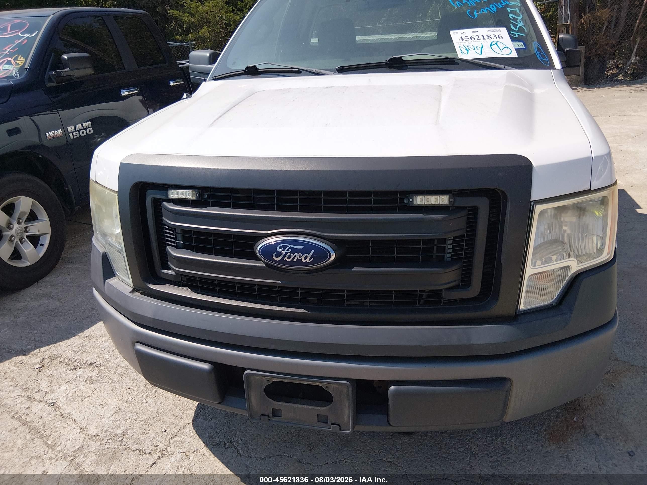 2014 Ford F-150 Xl White vin: 1FTMF1CM9EKD77605