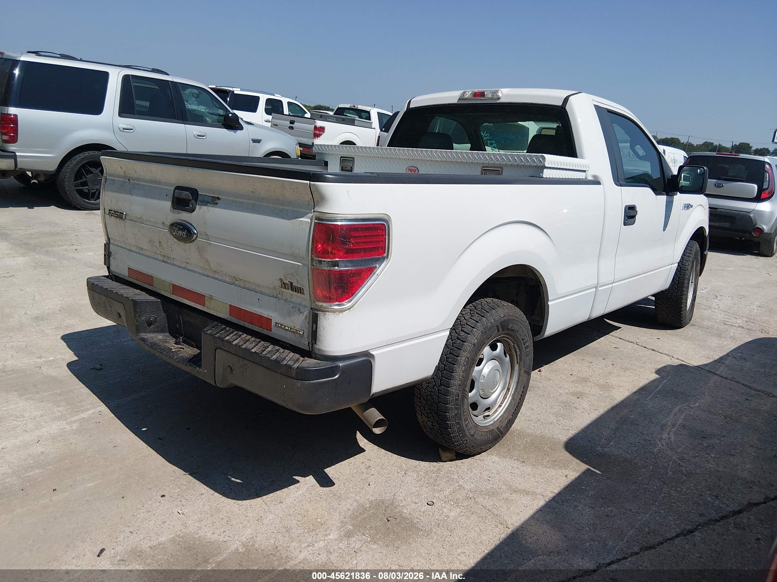 2014 Ford F-150 Xl White vin: 1FTMF1CM9EKD77605