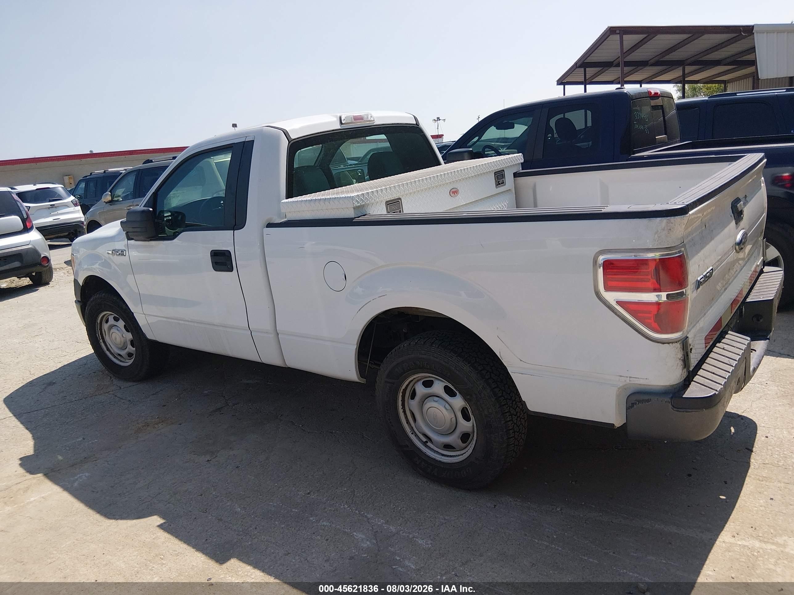 2014 Ford F-150 Xl White vin: 1FTMF1CM9EKD77605