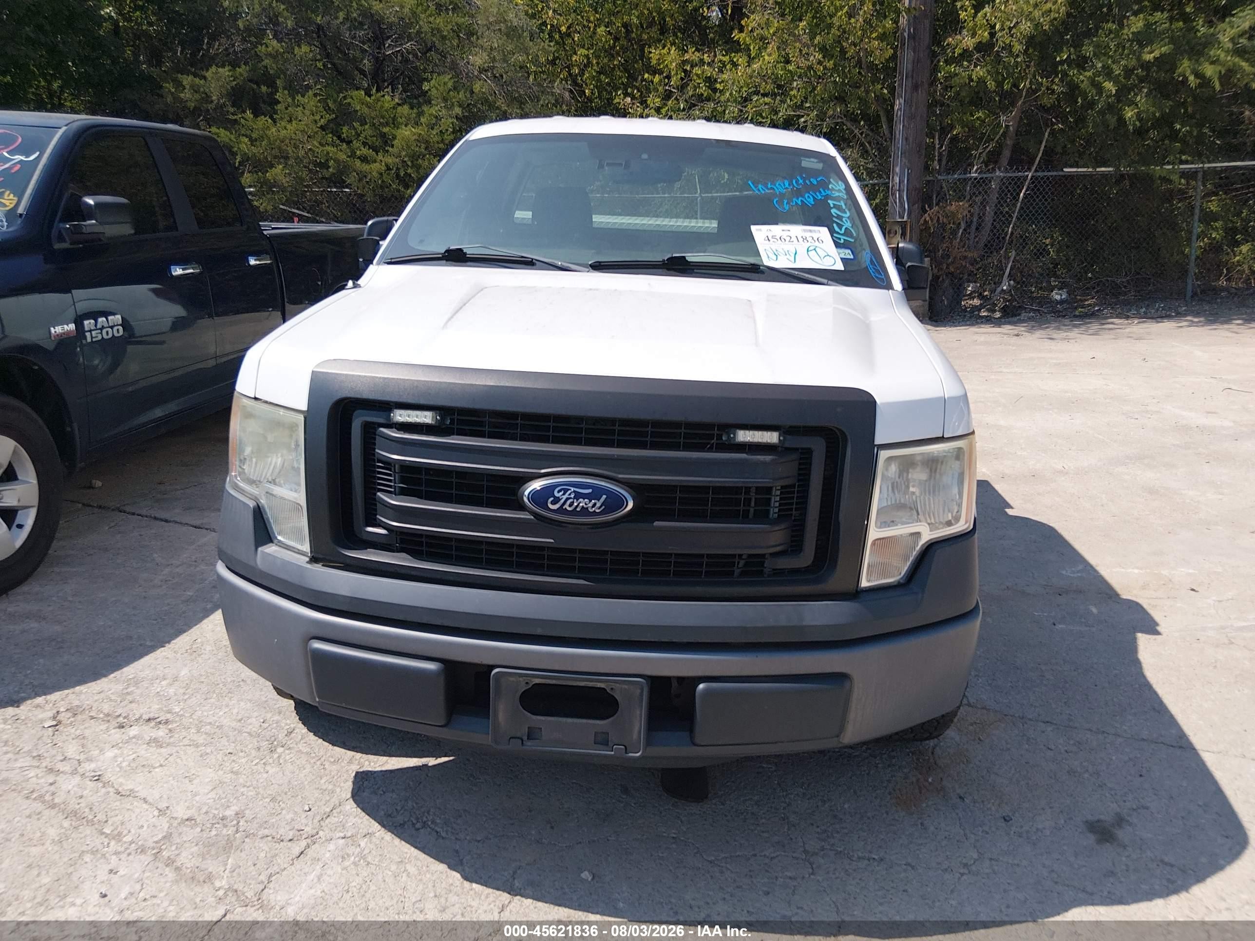 2014 Ford F-150 Xl White vin: 1FTMF1CM9EKD77605