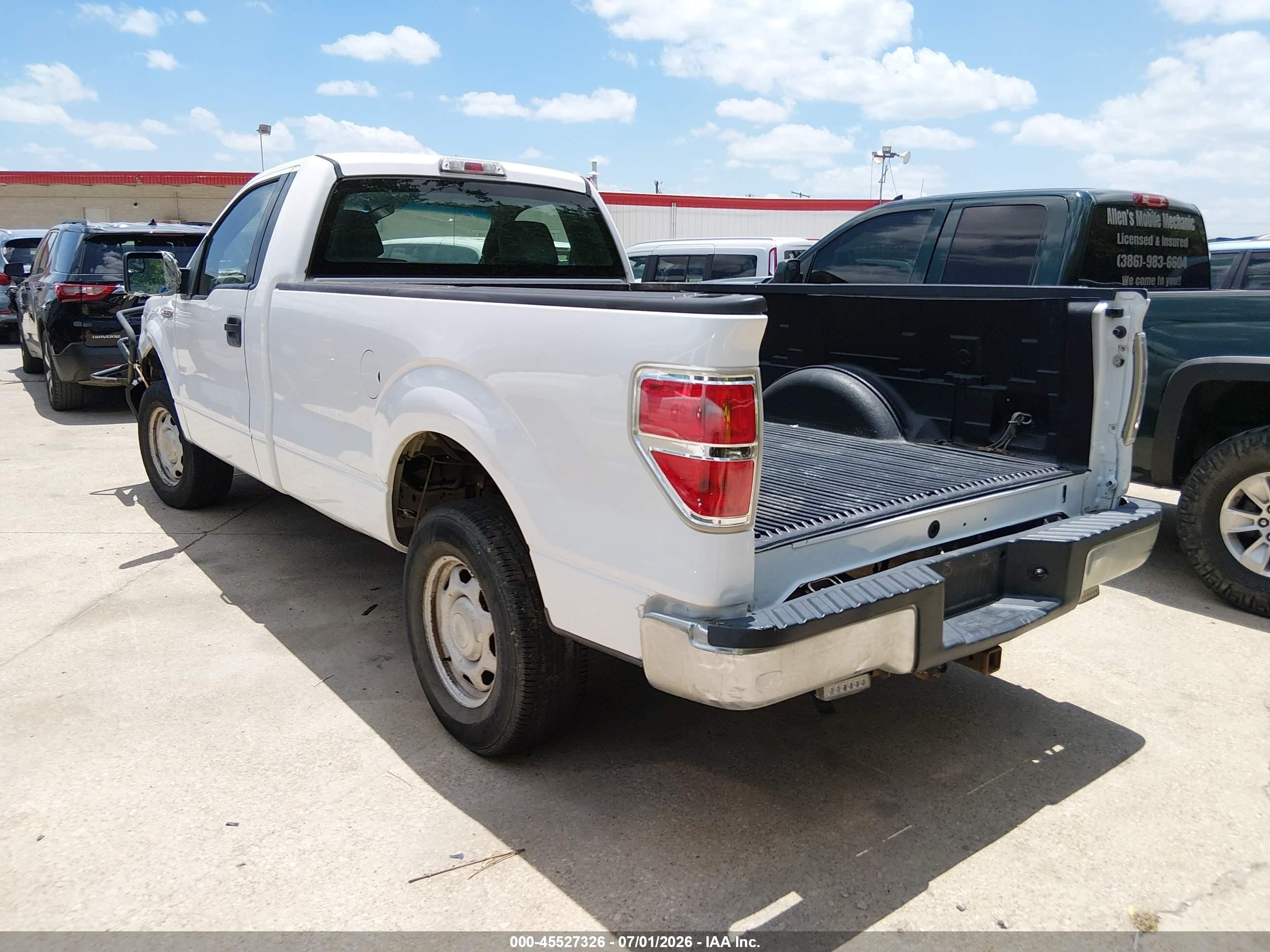2014 Ford F-150 Xl White vin: 1FTMF1CM9EKE79650
