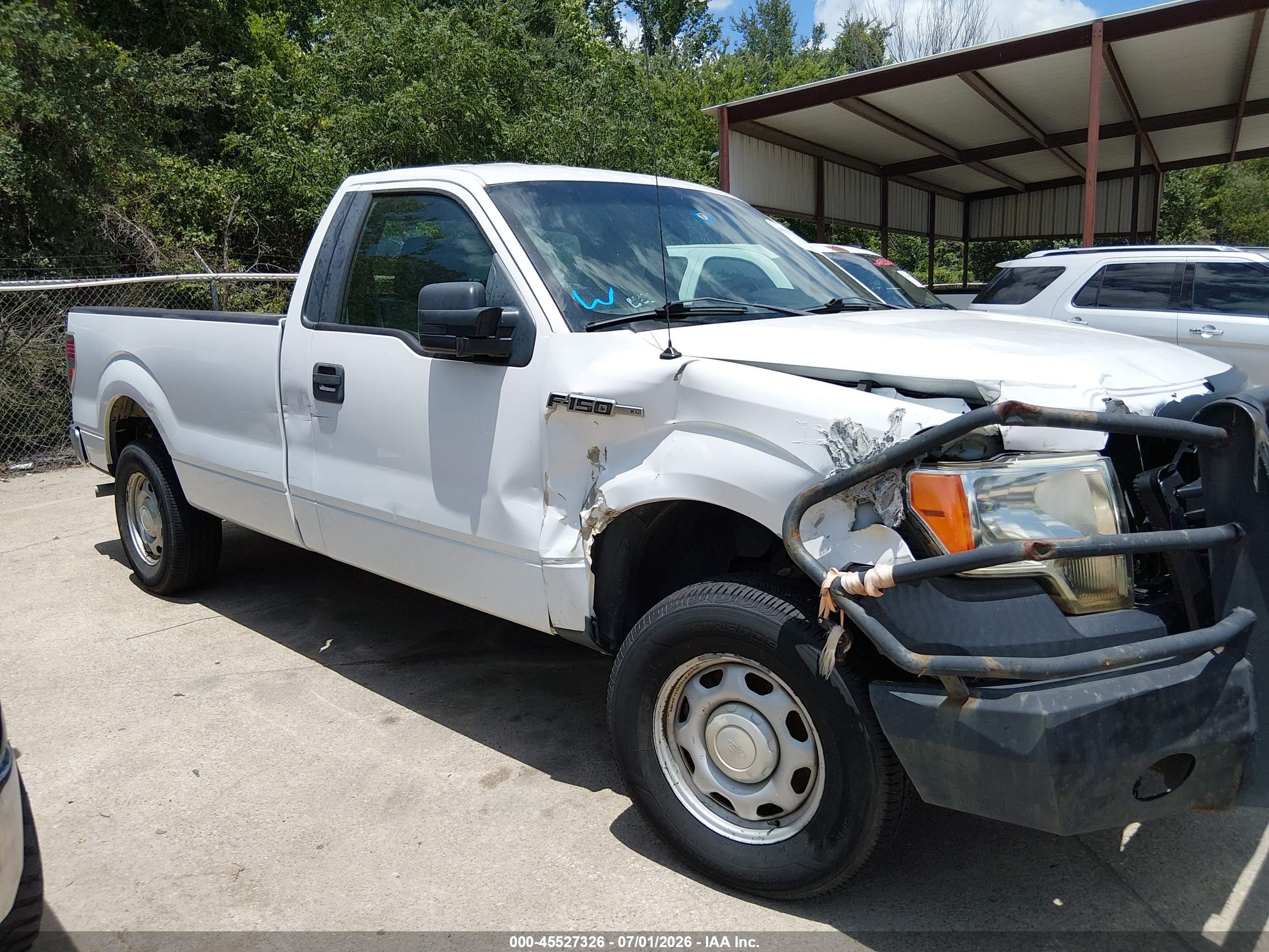 2014 Ford F-150 Xl White vin: 1FTMF1CM9EKE79650