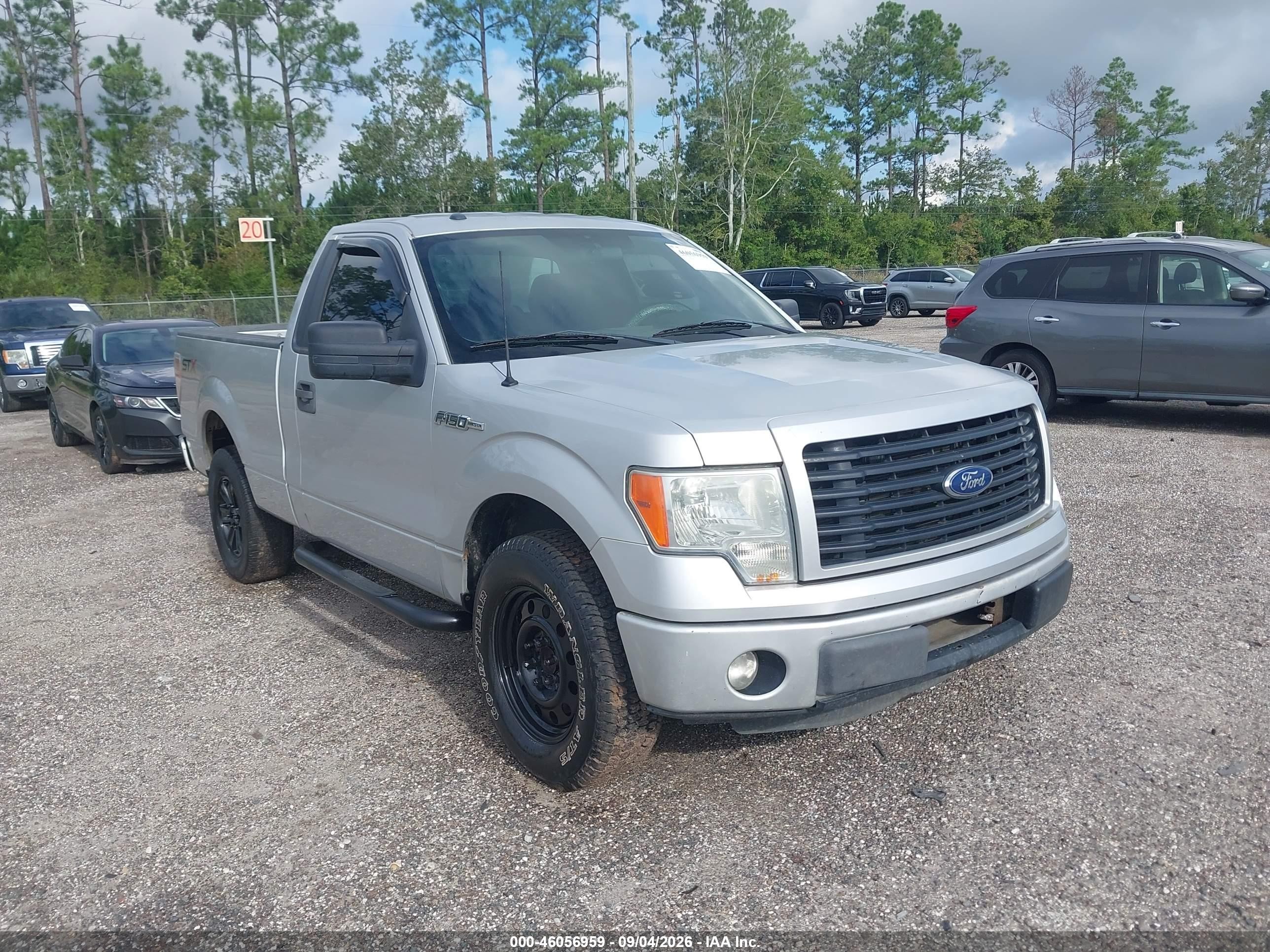 2014 Ford F-150 Stx Gray vin: 1FTMF1CM9EKF87069