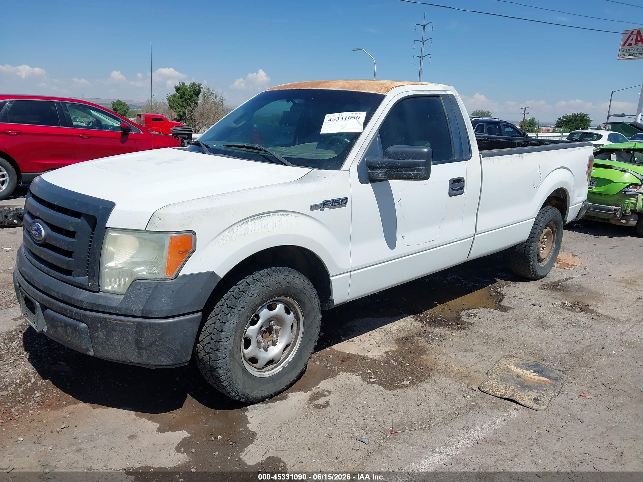 2011 Ford F-150 Xl White vin: 1FTMF1CMXBKD31728