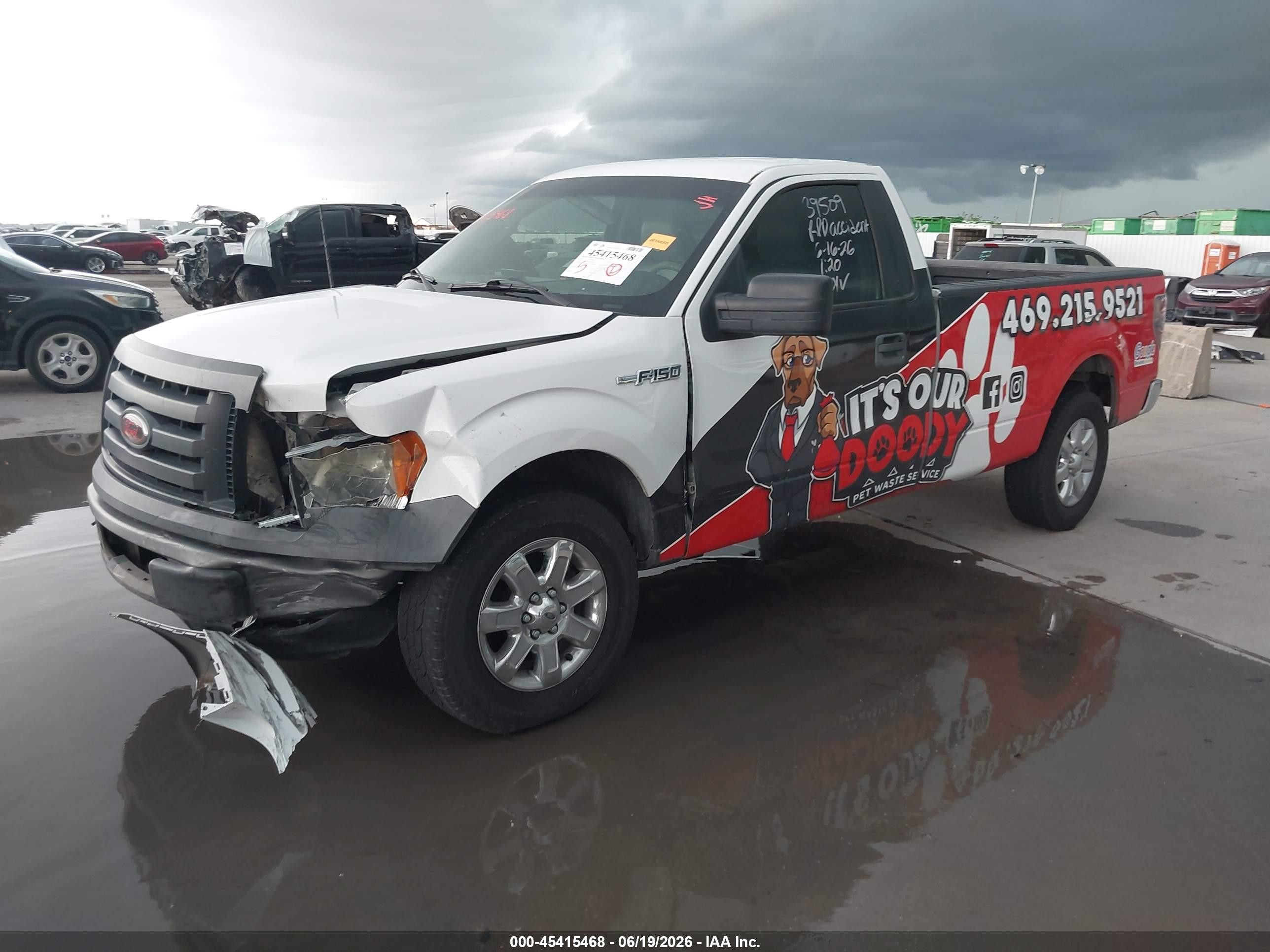 2011 Ford F-150 Stx/xl/xlt White vin: 1FTMF1CMXBKE10476