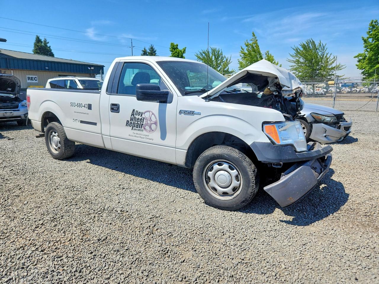2012 Ford F150 White vin: 1FTMF1CMXCKD74578