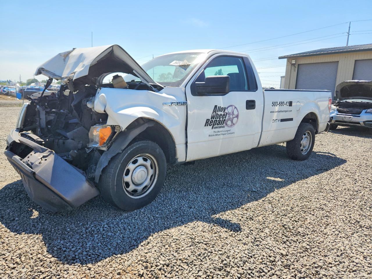 2012 Ford F150 White vin: 1FTMF1CMXCKD74578