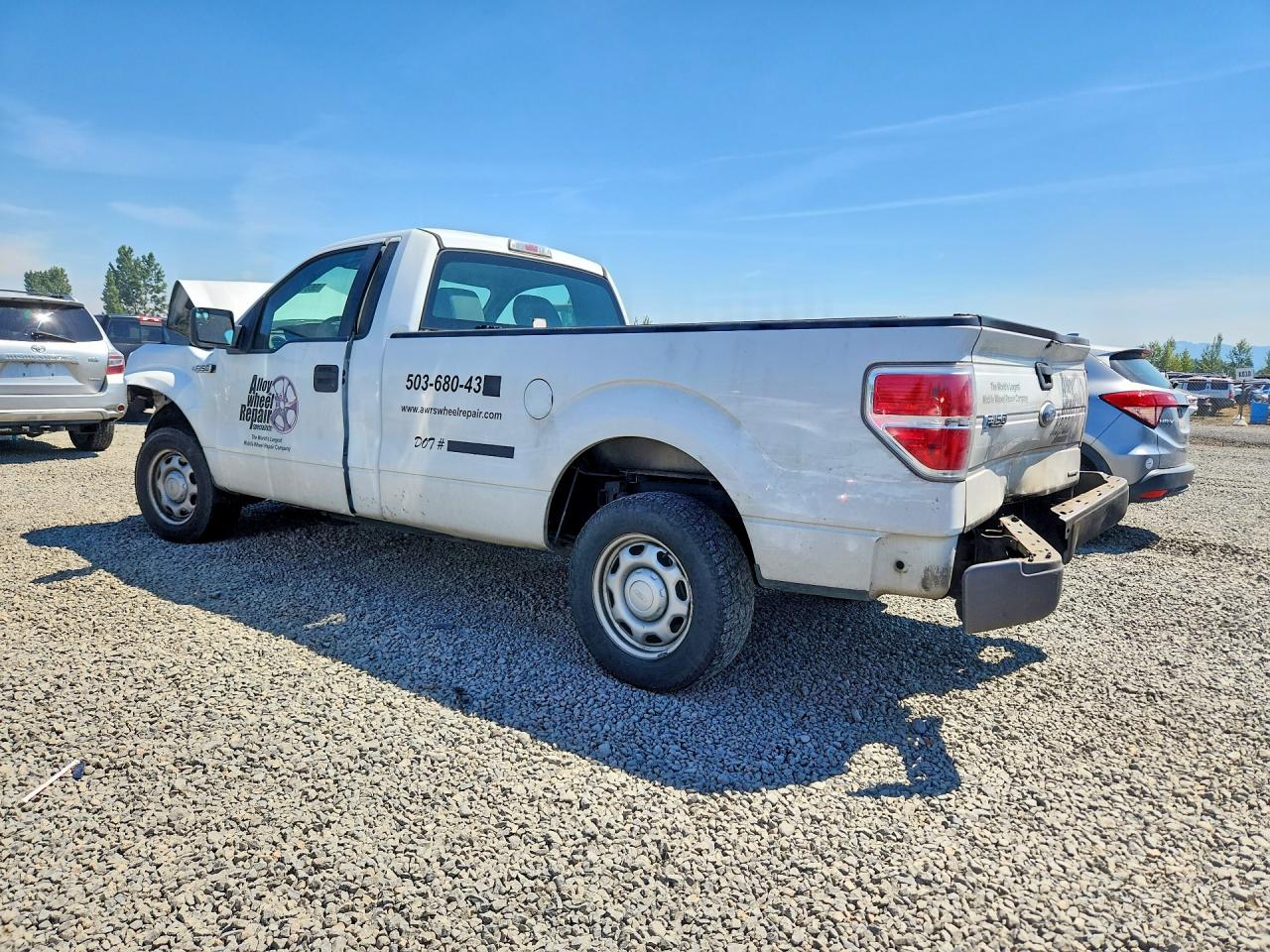 2012 Ford F150 White vin: 1FTMF1CMXCKD74578