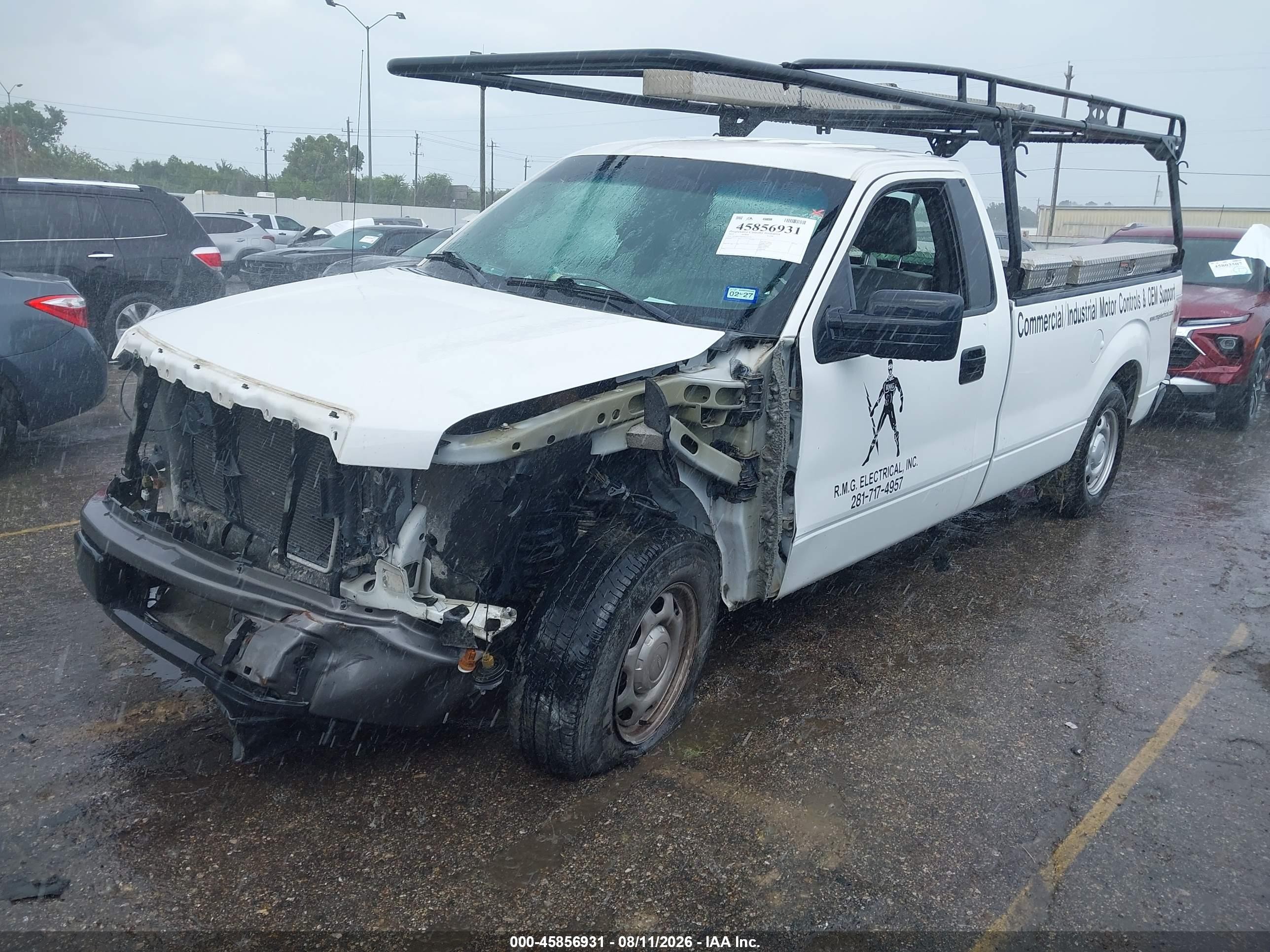 2013 Ford F-150 Xl White vin: 1FTMF1CMXDKD35779