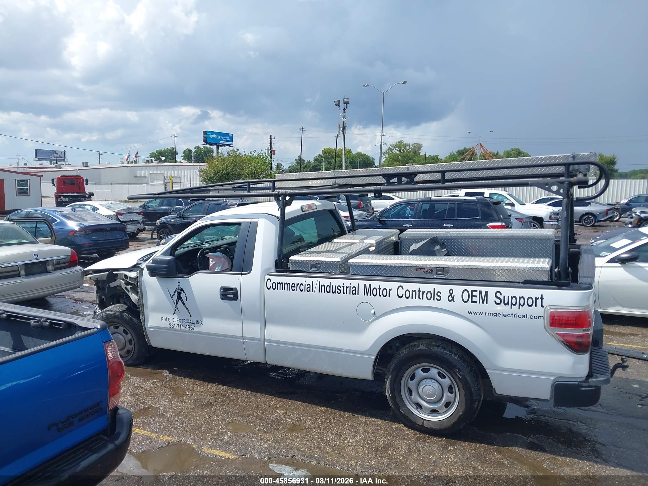 2013 Ford F-150 Xl White vin: 1FTMF1CMXDKD35779