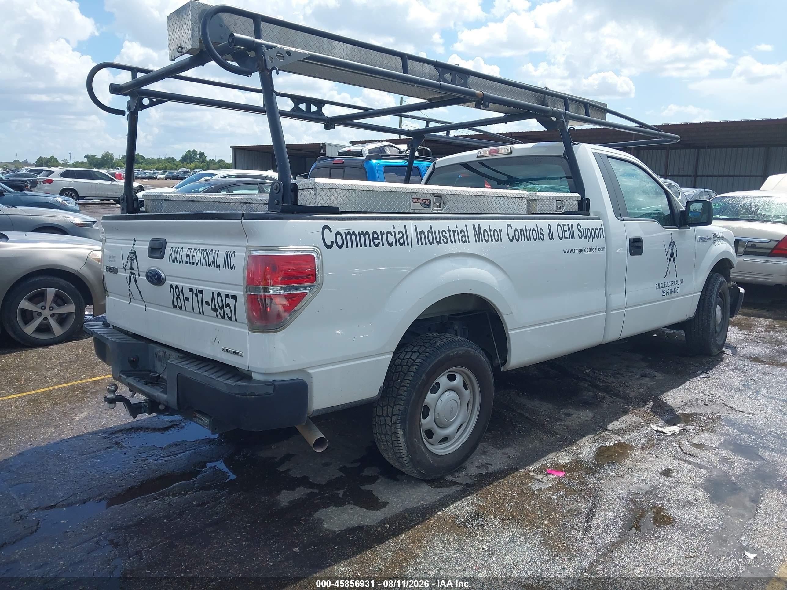 2013 Ford F-150 Xl White vin: 1FTMF1CMXDKD35779