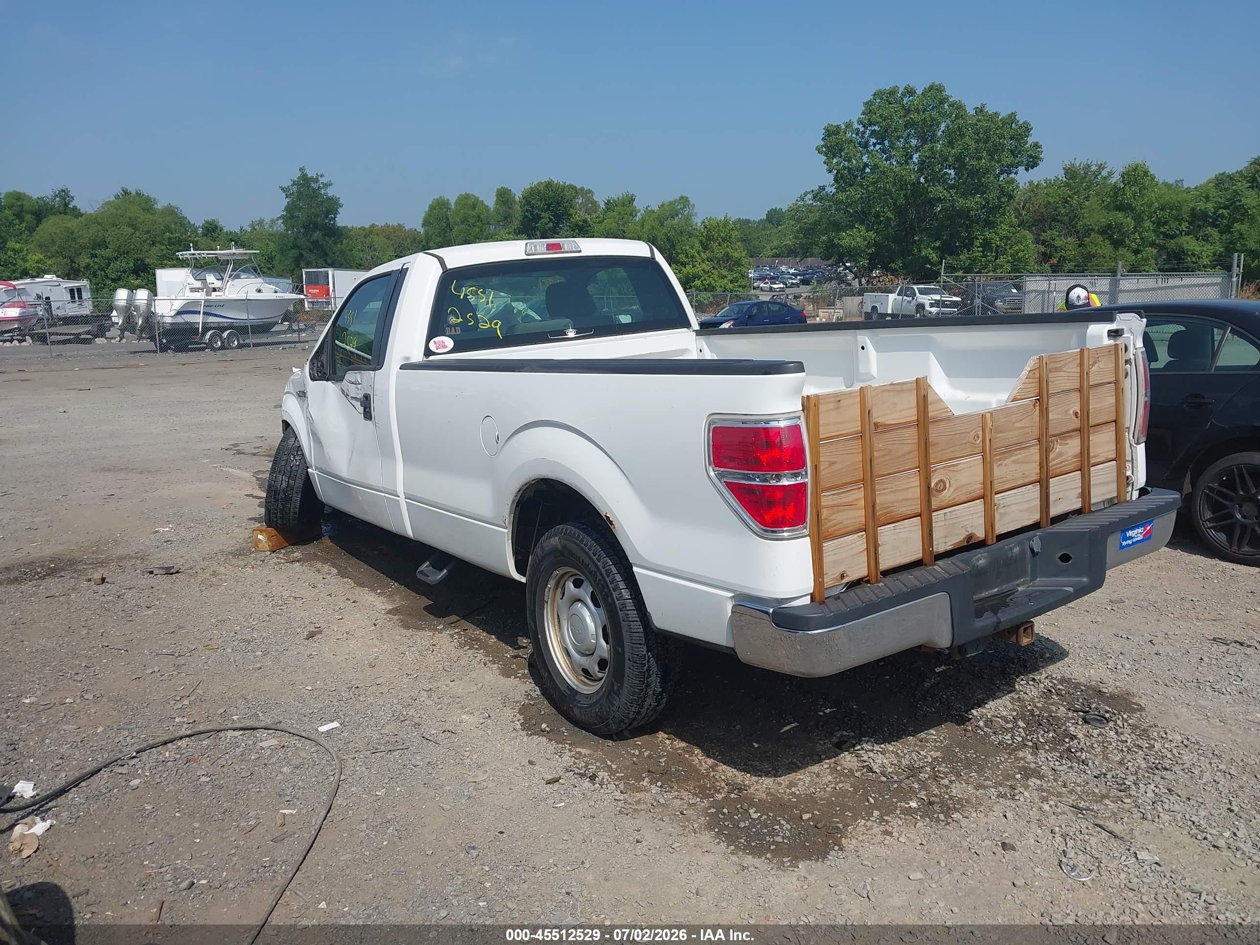 2013 Ford F-150 Stx/xl/xlt White vin: 1FTMF1CMXDKE43383