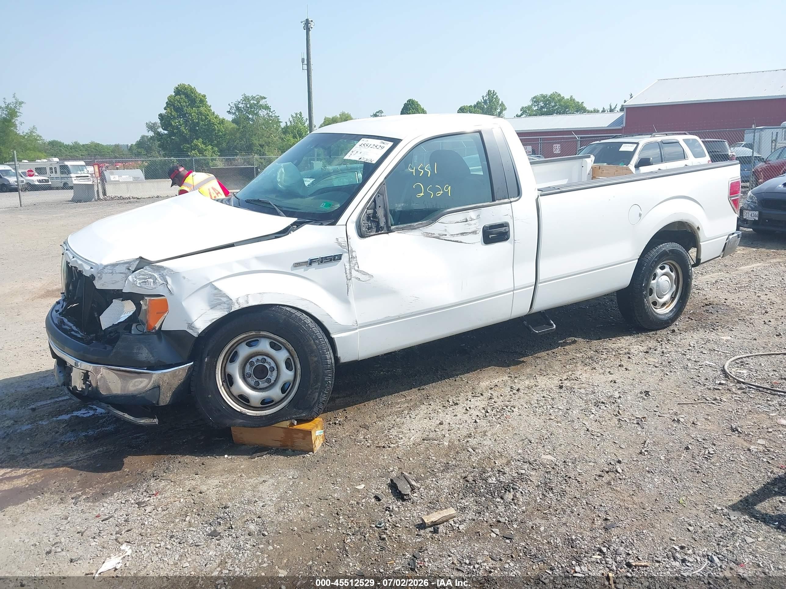 2013 Ford F-150 Stx/xl/xlt White vin: 1FTMF1CMXDKE43383