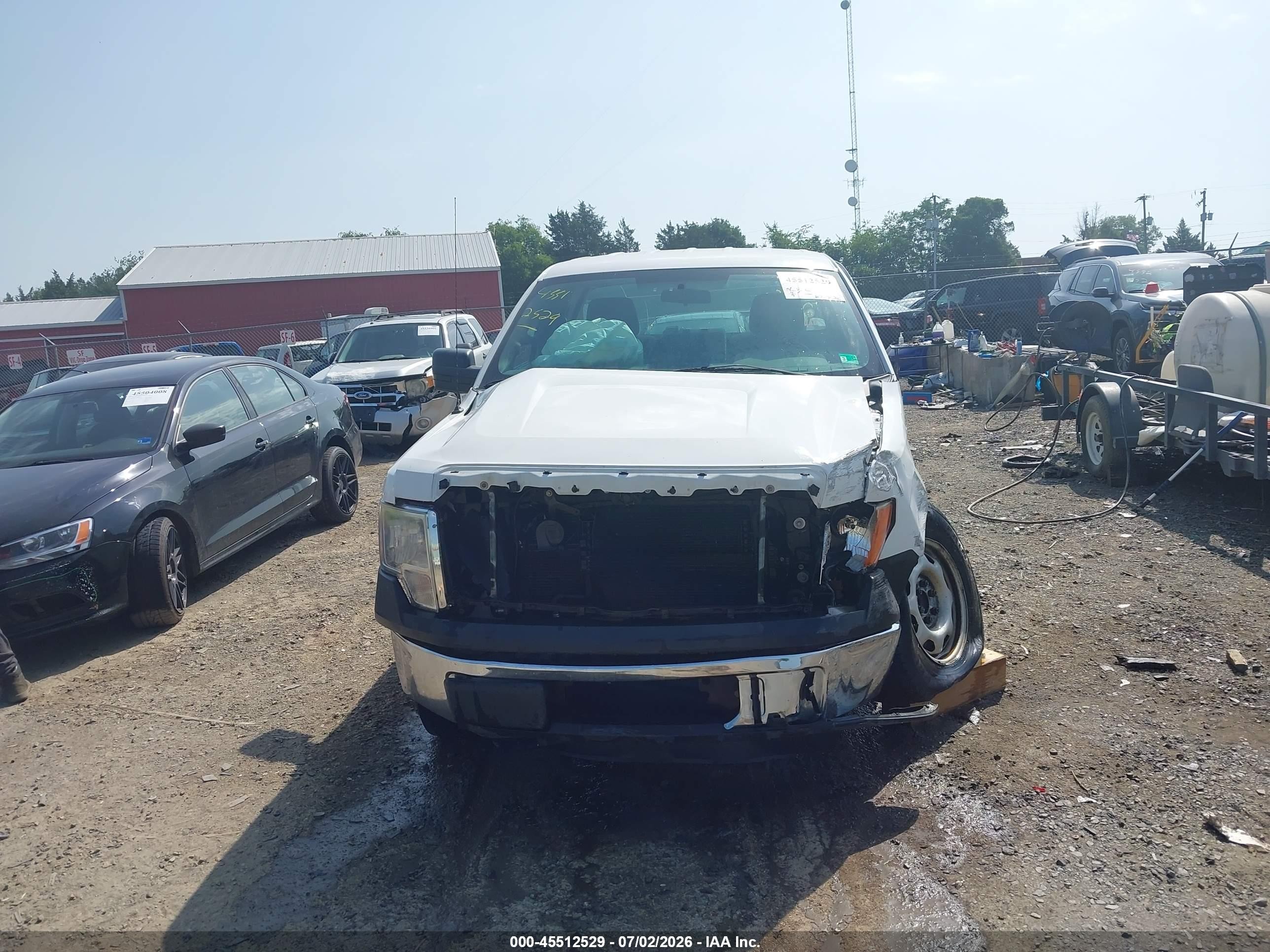 2013 Ford F-150 Stx/xl/xlt White vin: 1FTMF1CMXDKE43383