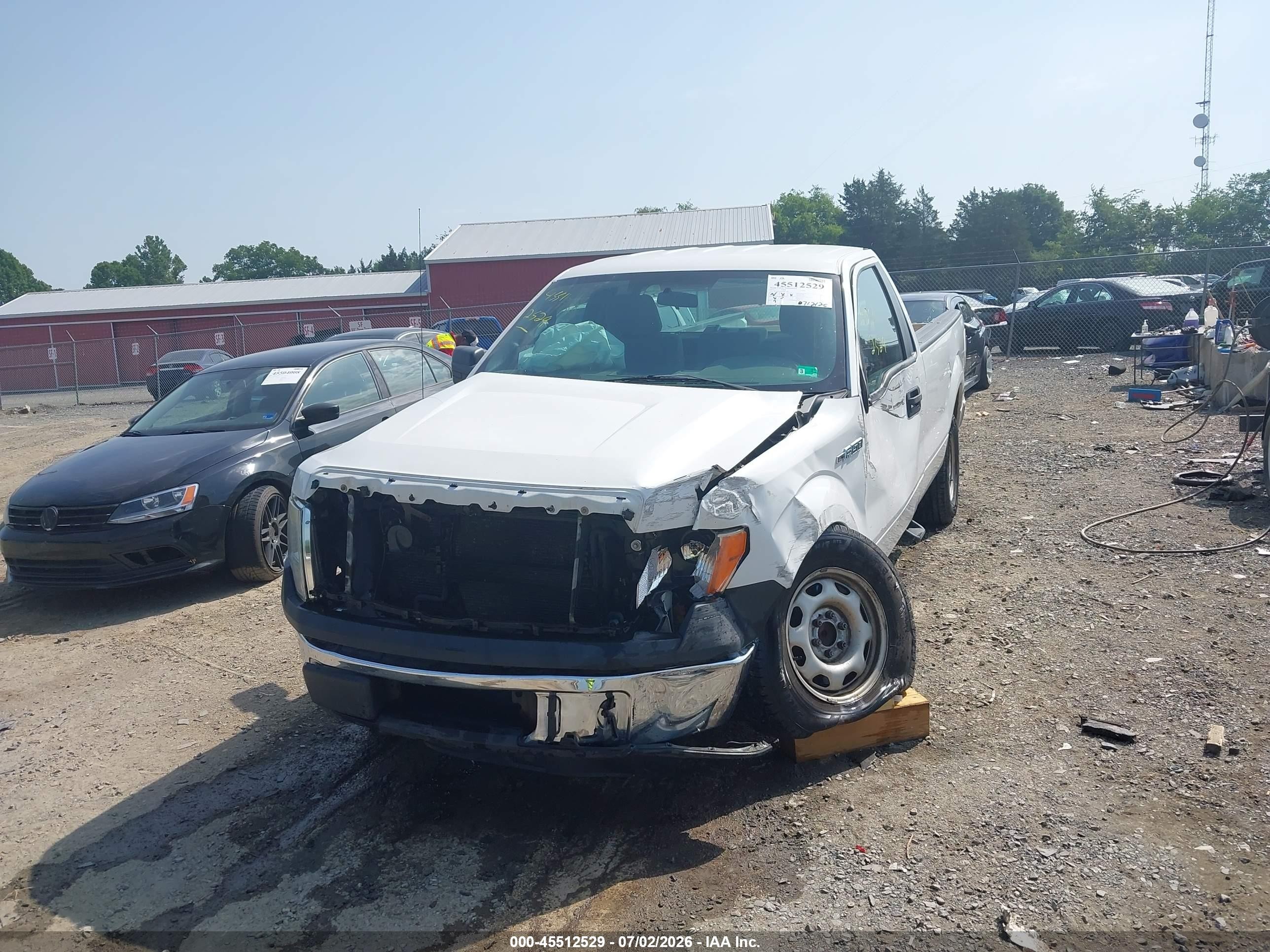 2013 Ford F-150 Stx/xl/xlt White vin: 1FTMF1CMXDKE43383