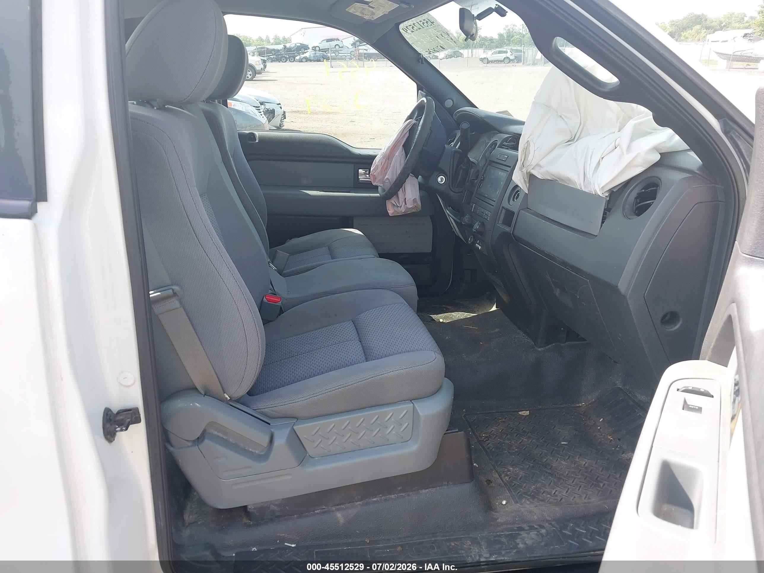 2013 Ford F-150 Stx/xl/xlt White vin: 1FTMF1CMXDKE43383