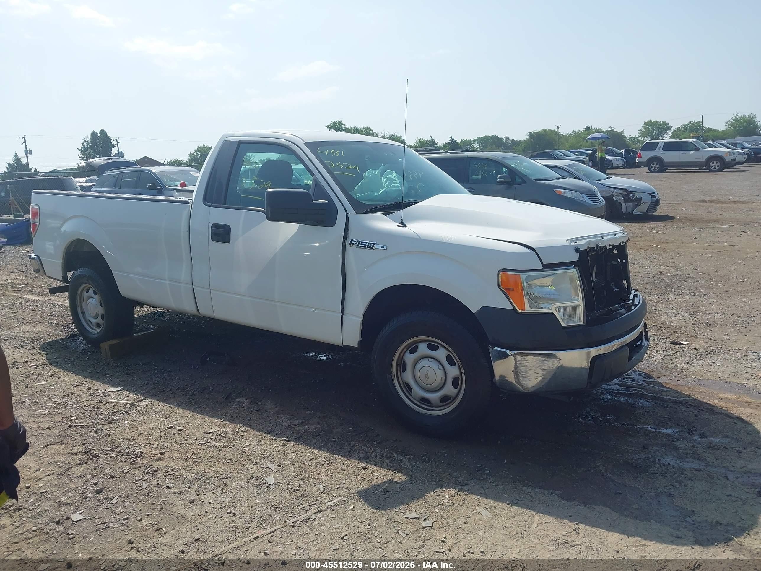 2013 Ford F-150 Stx/xl/xlt White vin: 1FTMF1CMXDKE43383