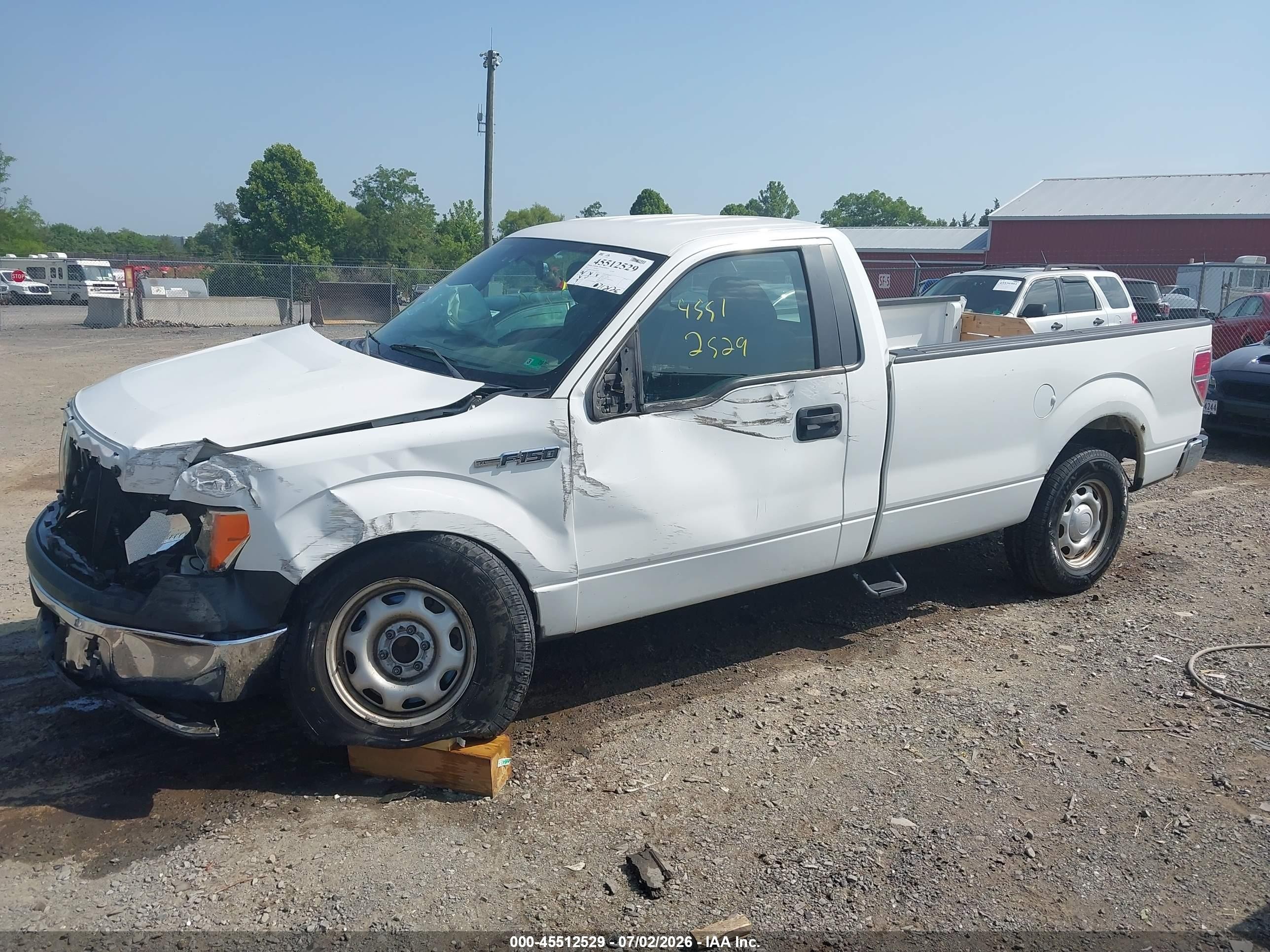 2013 Ford F-150 Stx/xl/xlt White vin: 1FTMF1CMXDKE43383