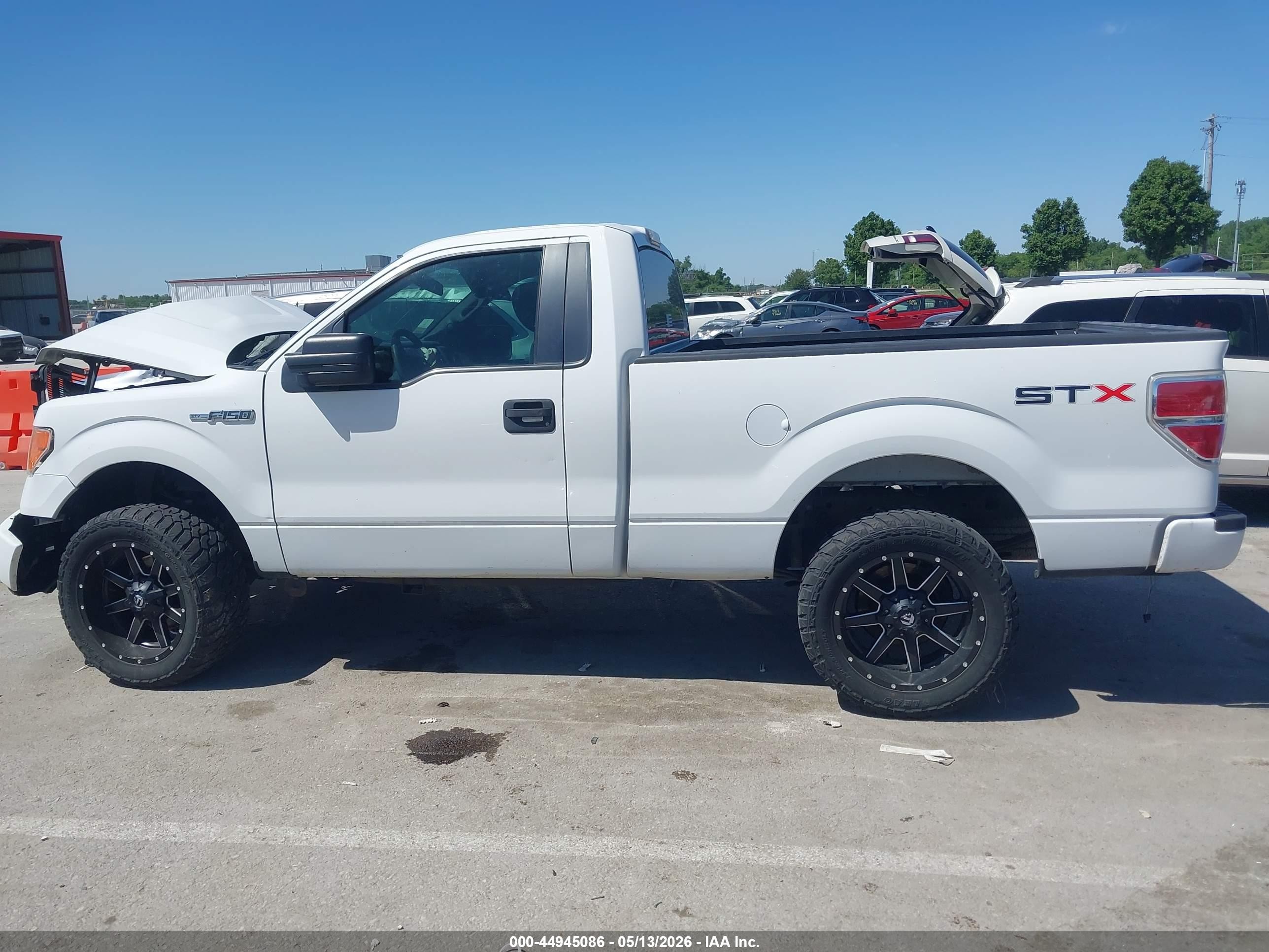 2013 Ford F-150 Stx White vin: 1FTMF1CMXDKF29910