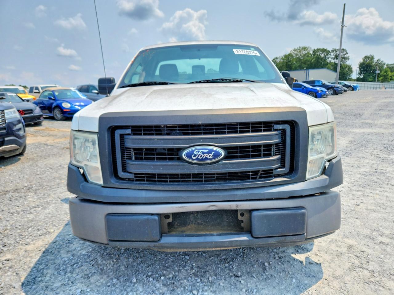 2014 Ford F150 White vin: 1FTMF1CMXEKF70359