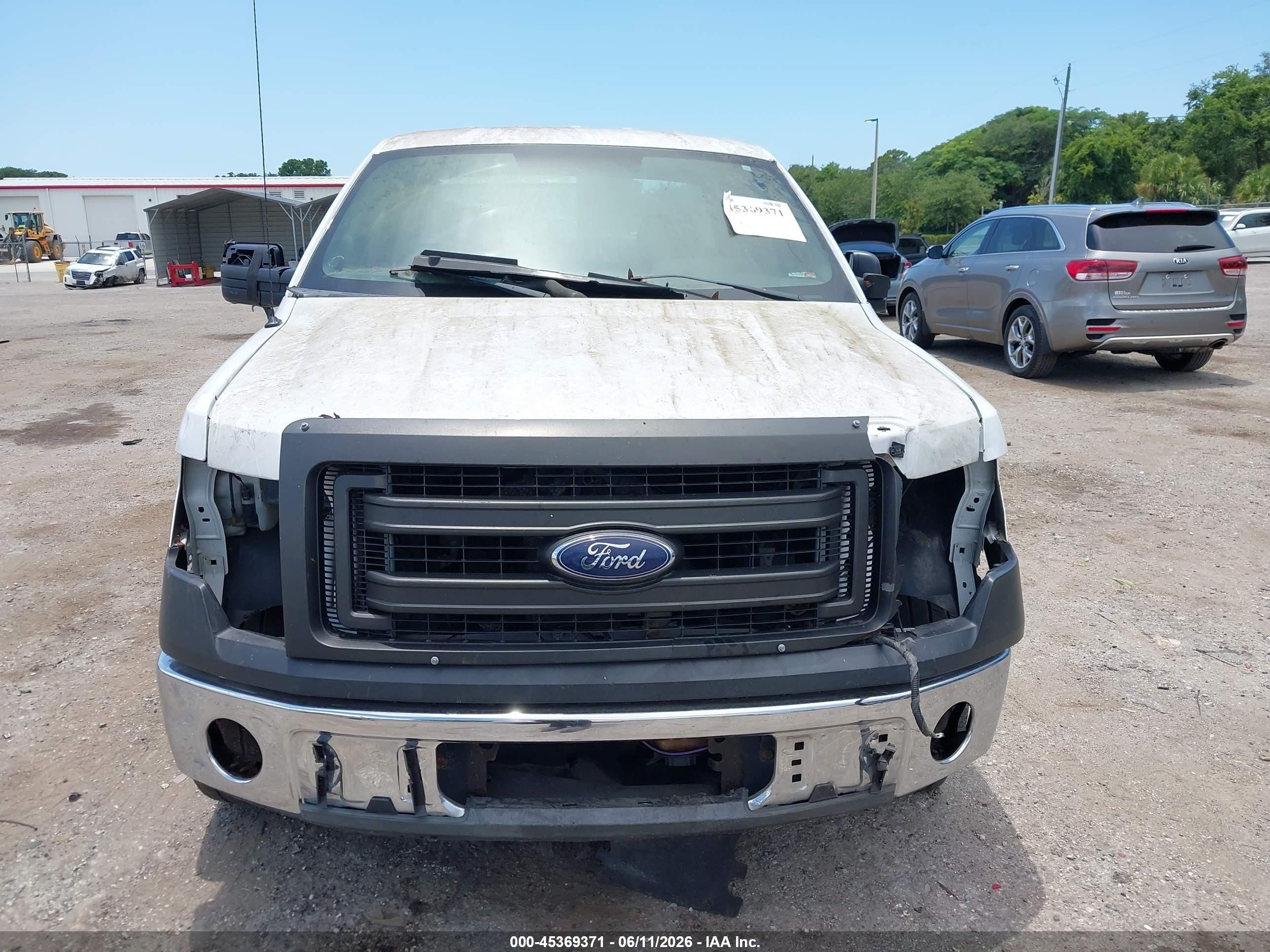 2014 Ford F-150 Xl White vin: 1FTMF1CMXEKF95505