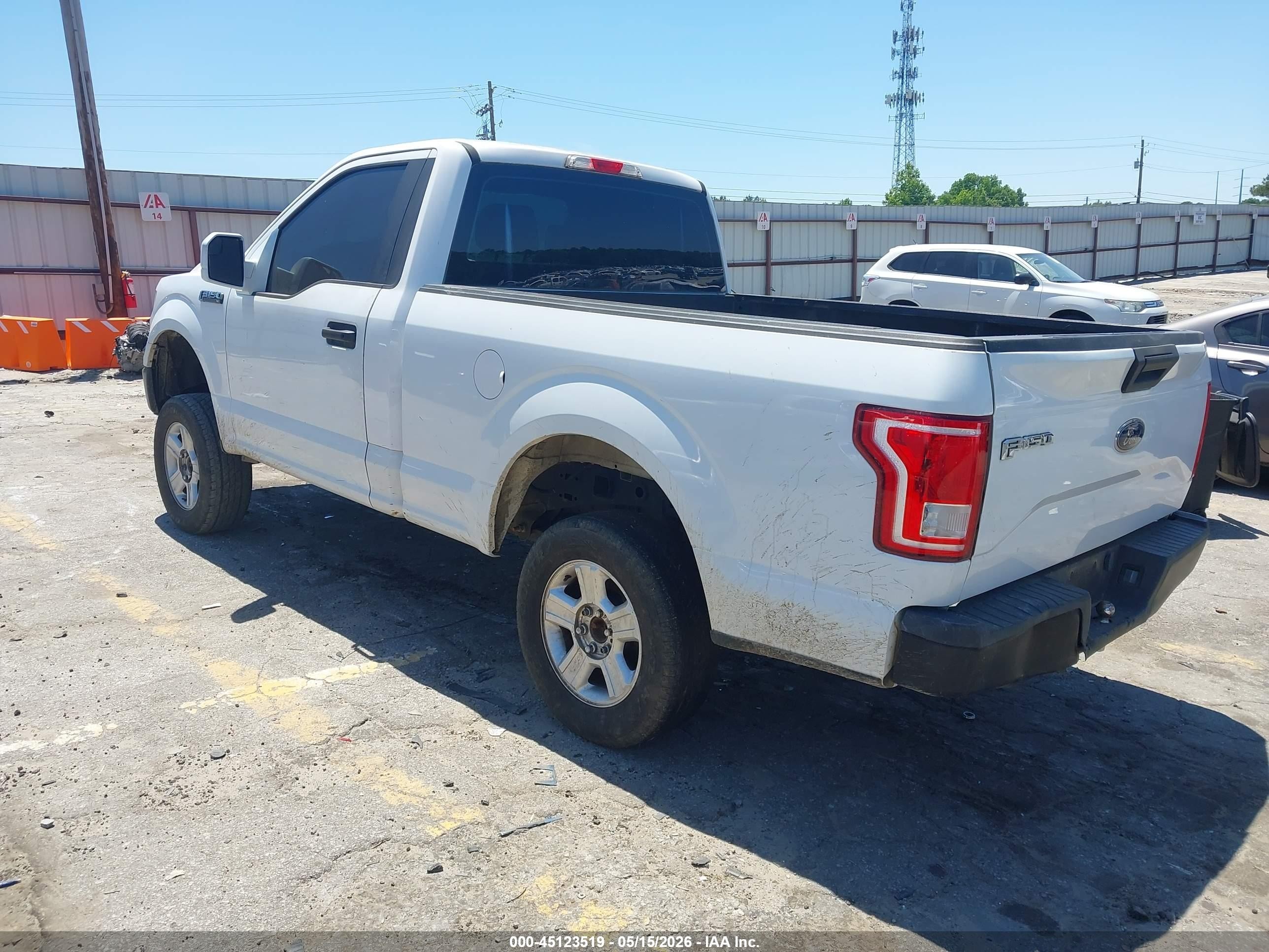 2015 Ford F-150 Xl White vin: 1FTMF1CP1FKE52647