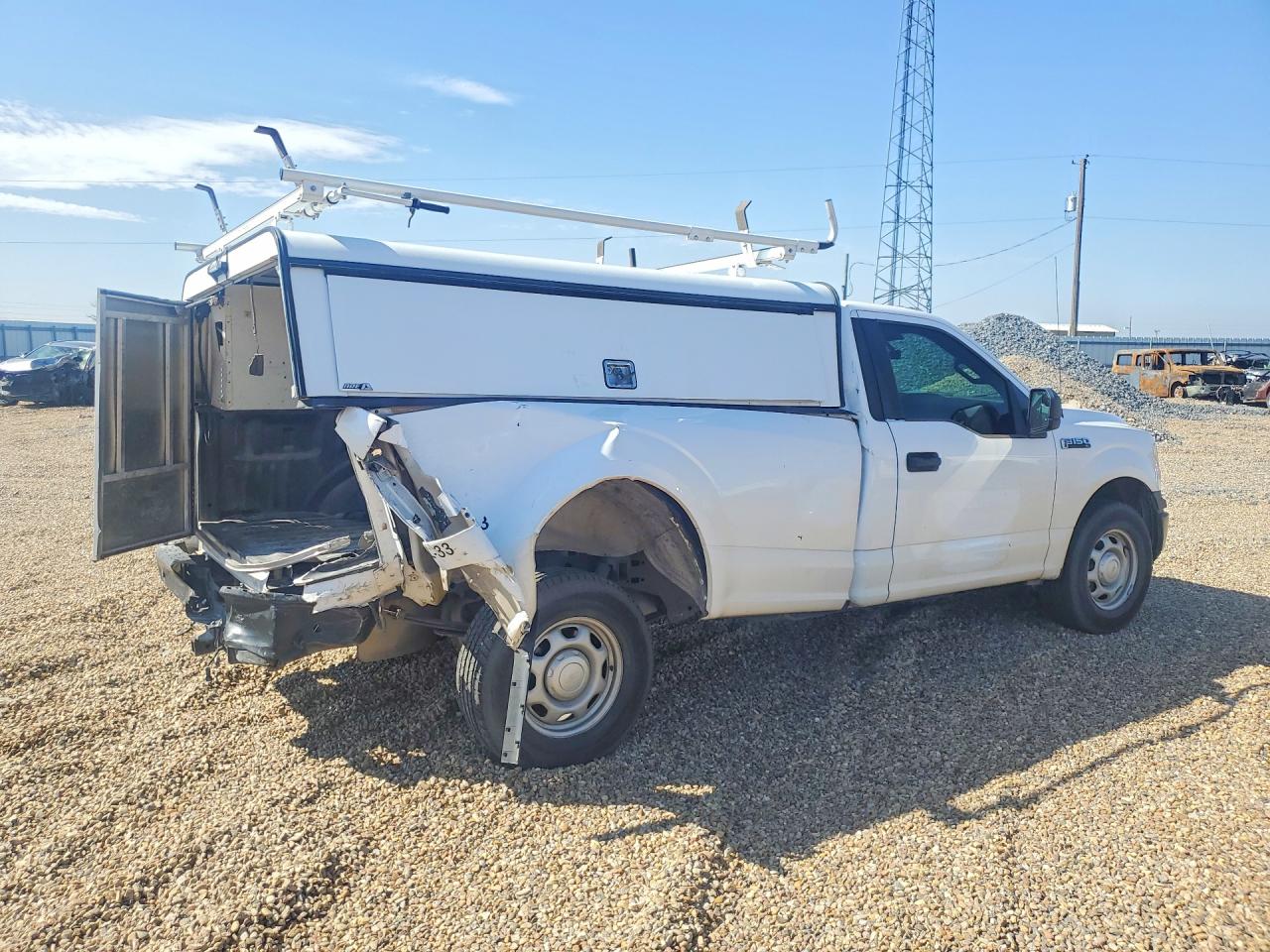 2019 Ford F150 White vin: 1FTMF1CP4KKC16777