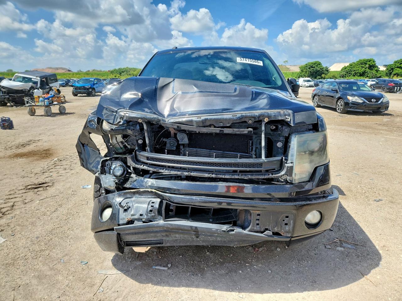2014 Ford F150 Black vin: 1FTMF1CT9EFA24555