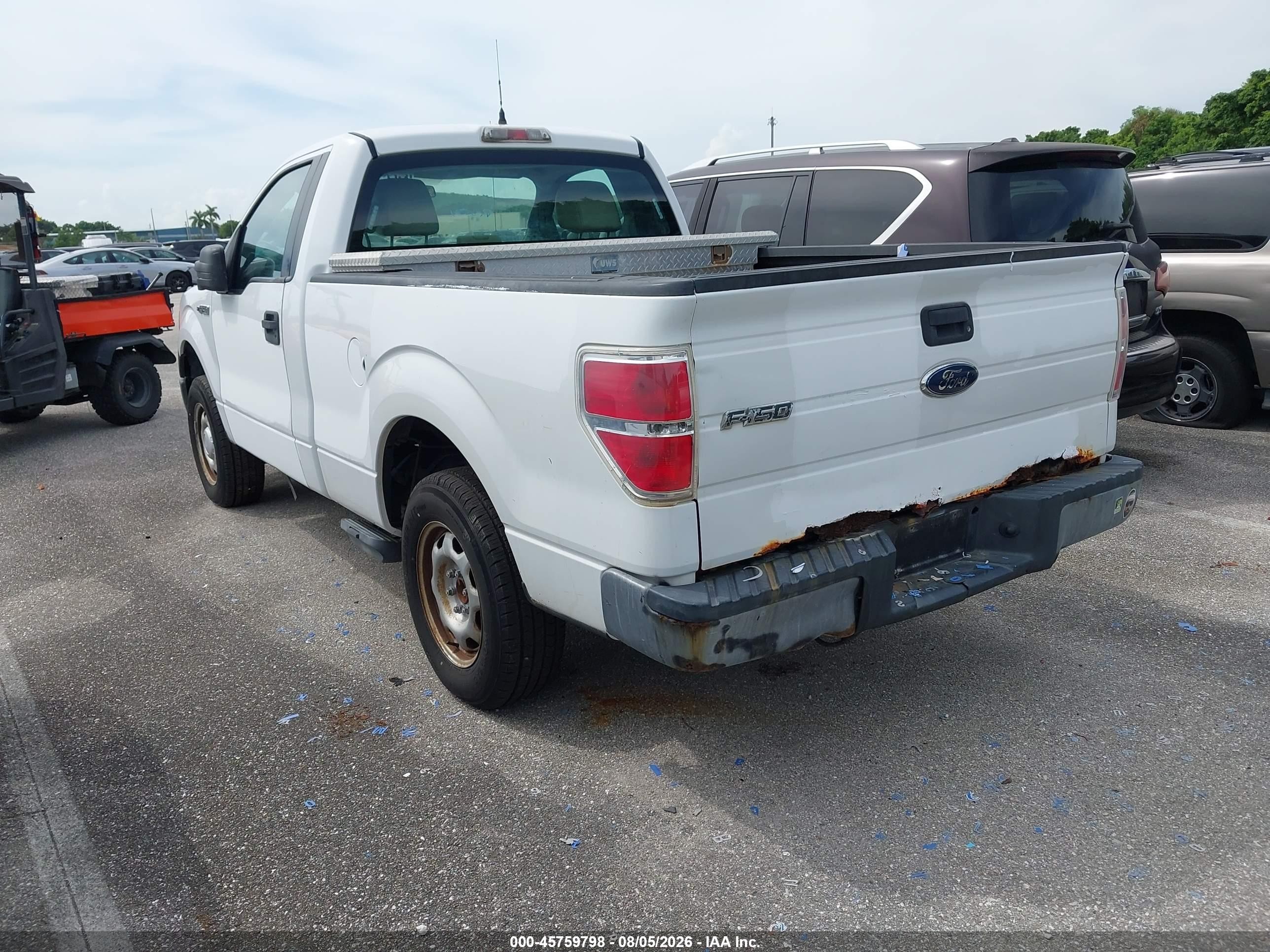 2010 Ford F-150 Stx/xl/xl W/mid-box Prep/xlt/xlt W/mid-box Prep White vin: 1FTMF1CW3AFC92134