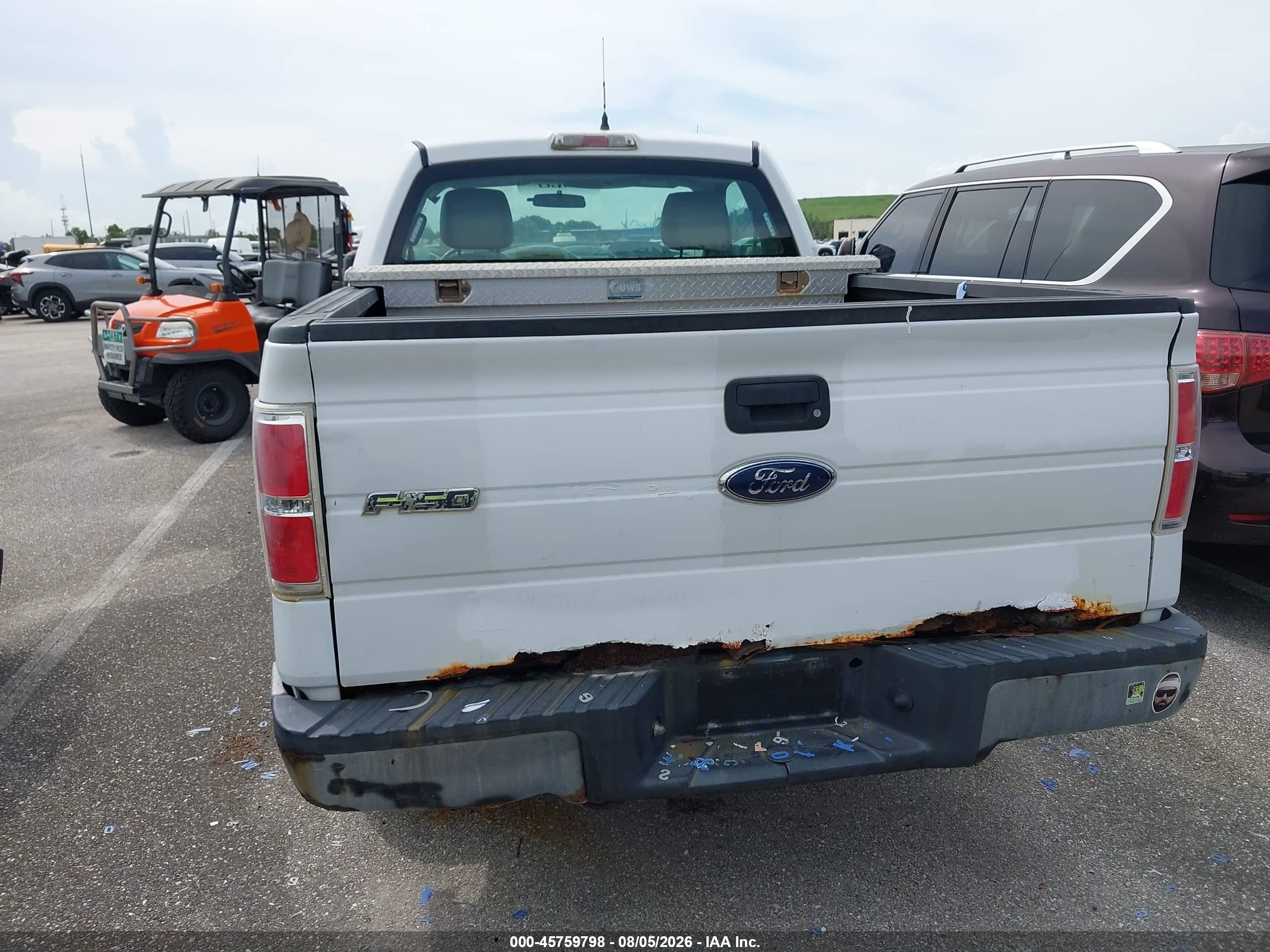 2010 Ford F-150 Stx/xl/xl W/mid-box Prep/xlt/xlt W/mid-box Prep White vin: 1FTMF1CW3AFC92134
