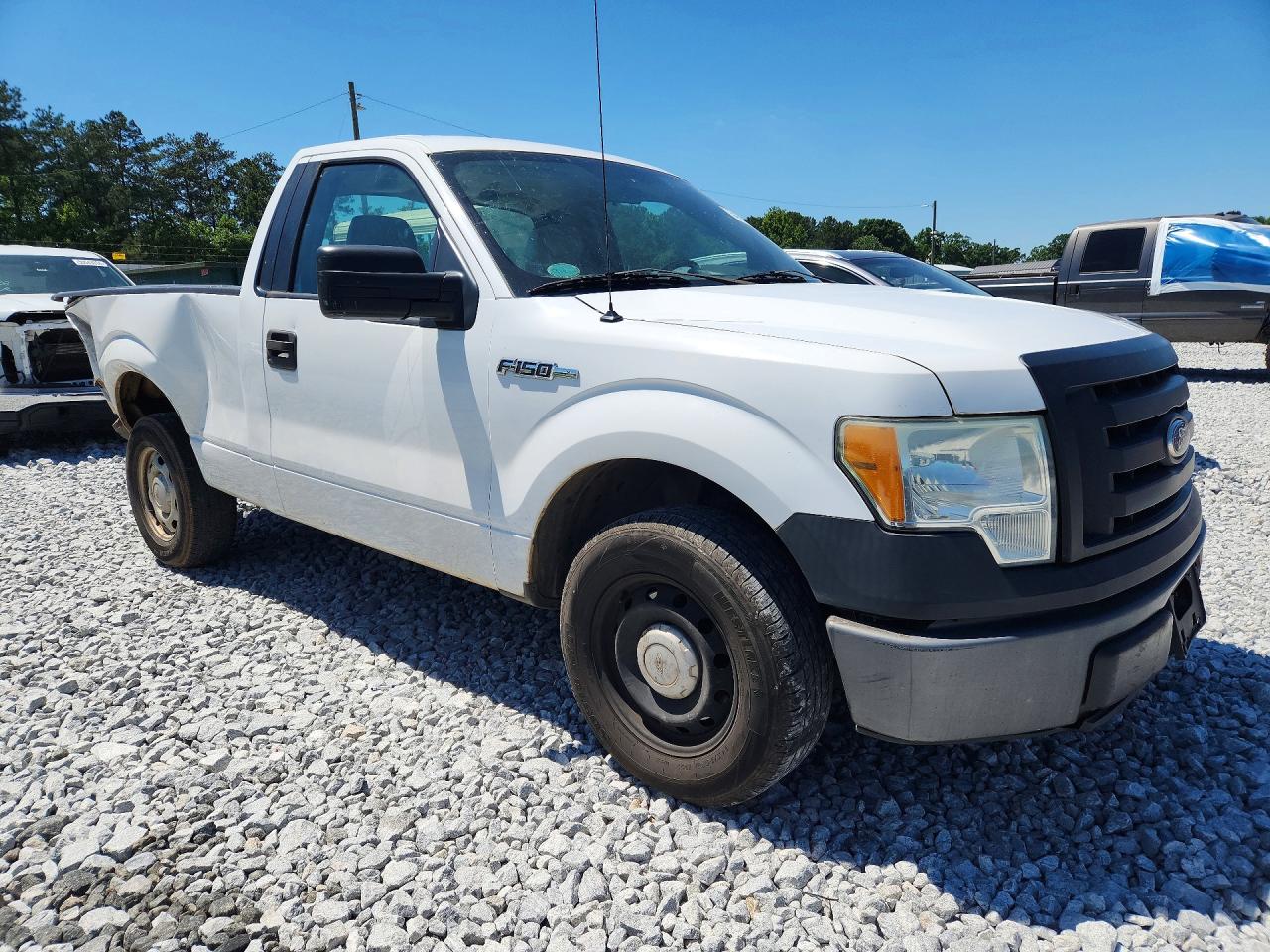 2010 Ford F-150 White vin: 1FTMF1CW3AFD49318
