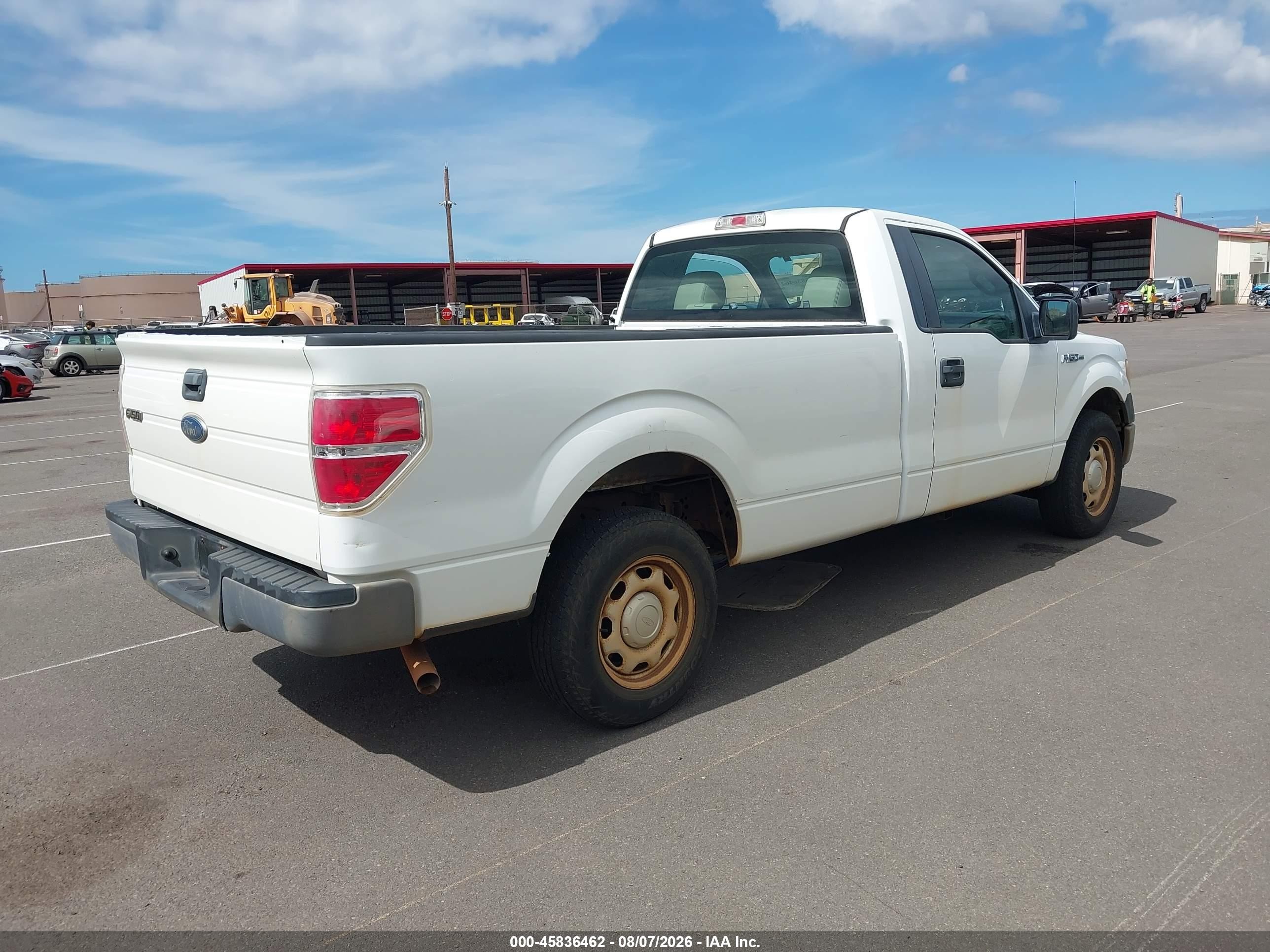 2010 Ford F-150   White vin: 1FTMF1CW4AKE61536
