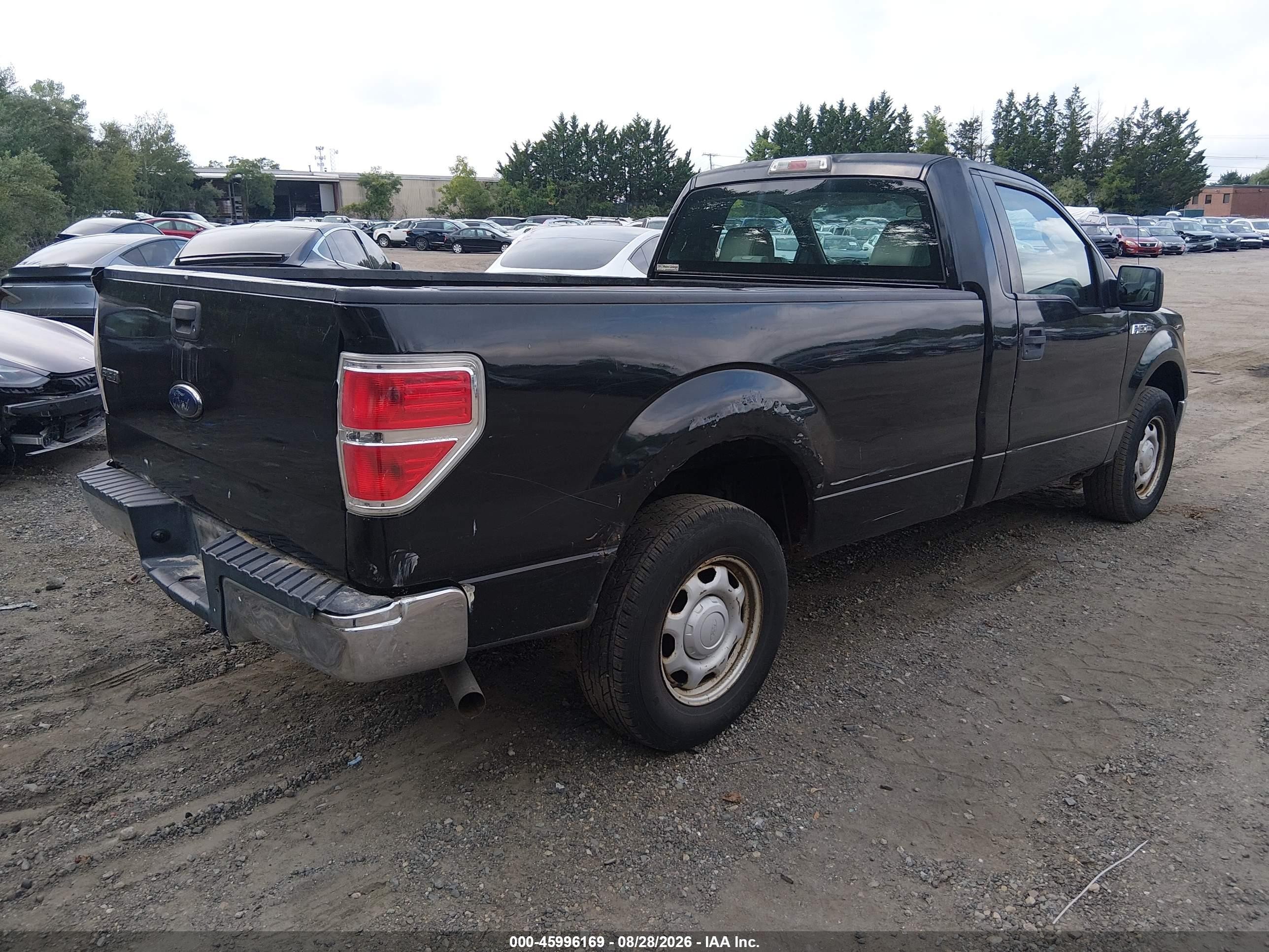 2010 Ford F-150 Stx/xl/xlt/xlt W/mid-box Prep Black vin: 1FTMF1CW5AKB24048