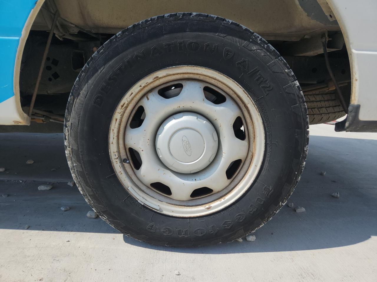 2010 Ford F150 White vin: 1FTMF1CW6AKB11079 Damage: Left Rear Wheel, Corrosion, > 12 Inches