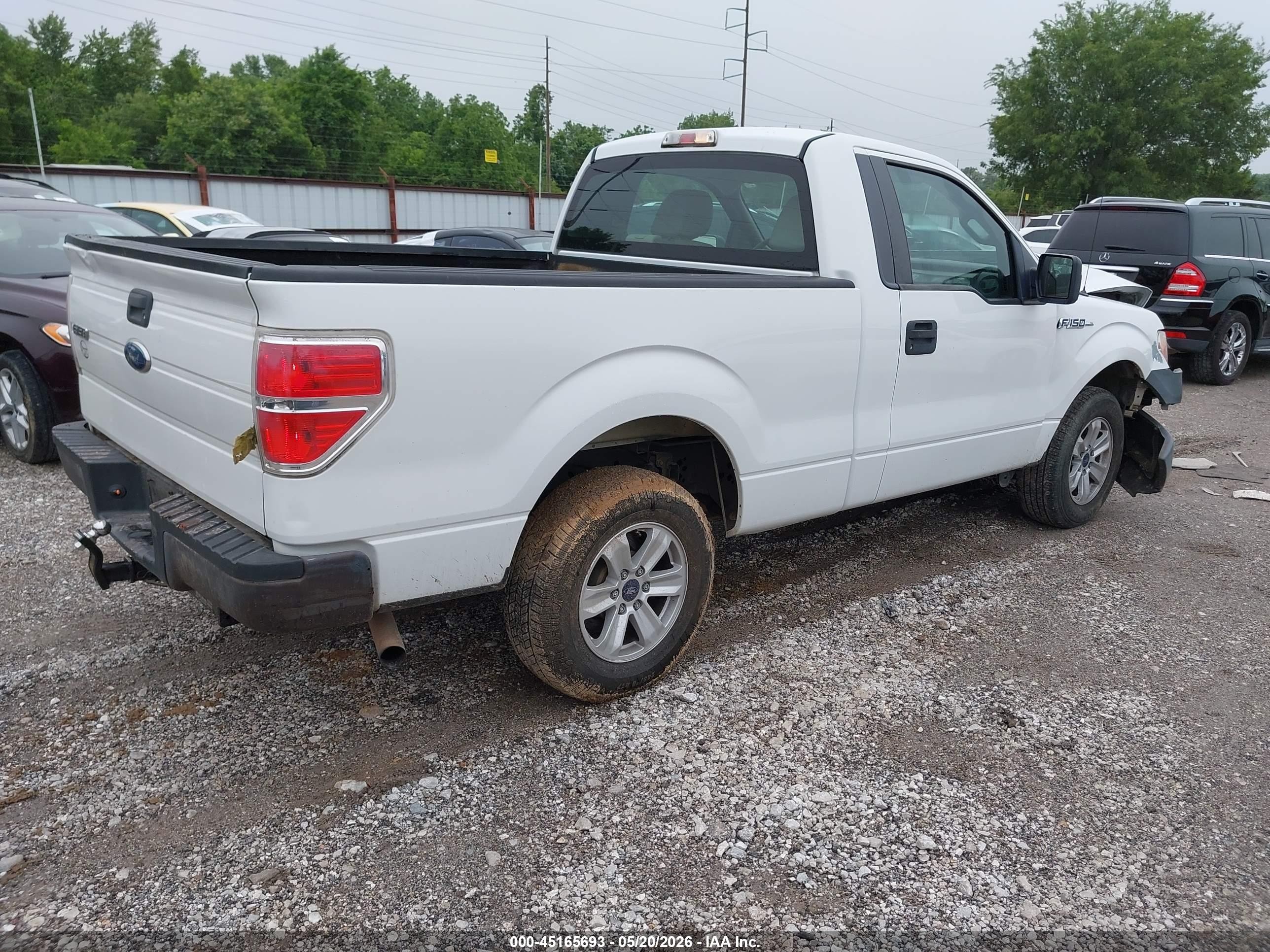 2010 Ford F-150 Stx/xl/xlt White vin: 1FTMF1CW6AKE21944